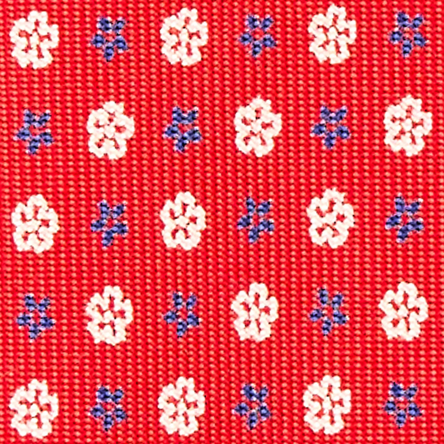 RED 9 FOLD SARTORIAL SILK TIE - Image 4