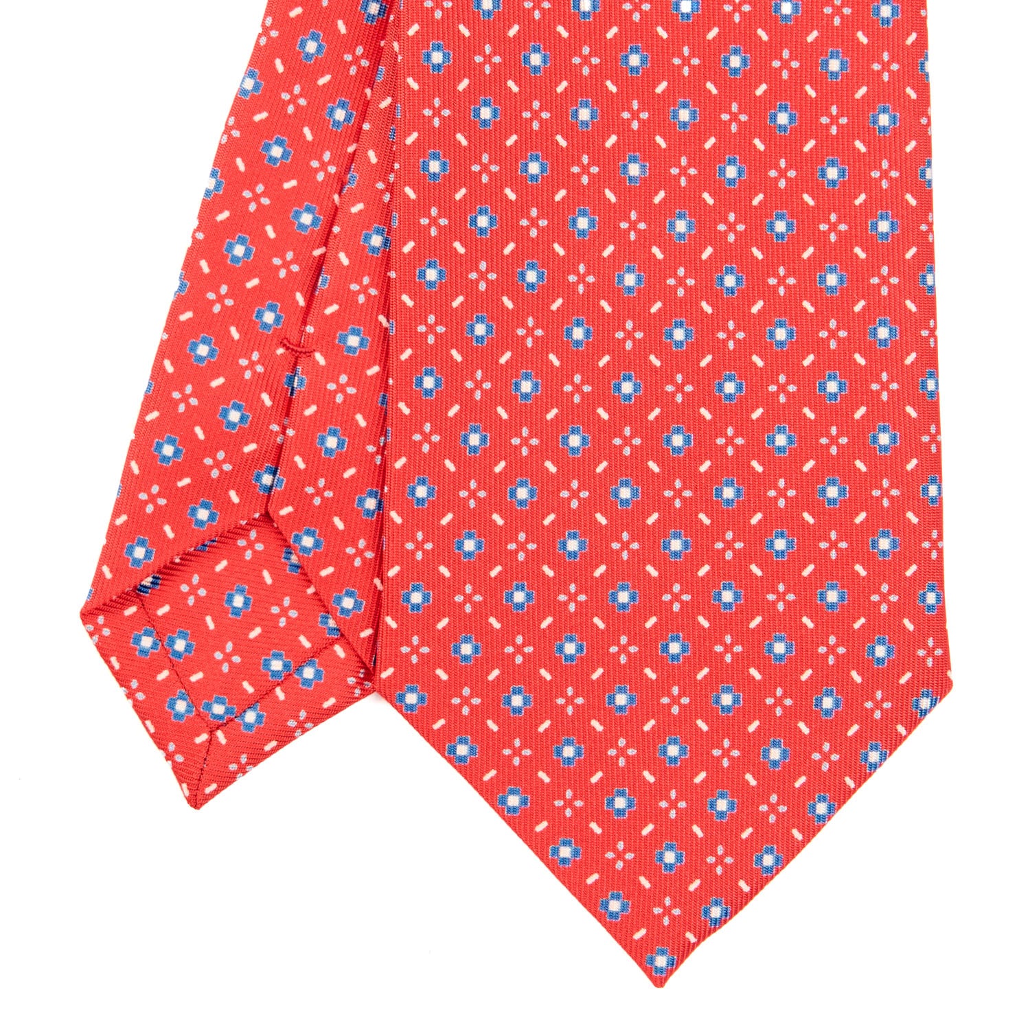 RED SARTORIAL CLASSIC SILK TIE