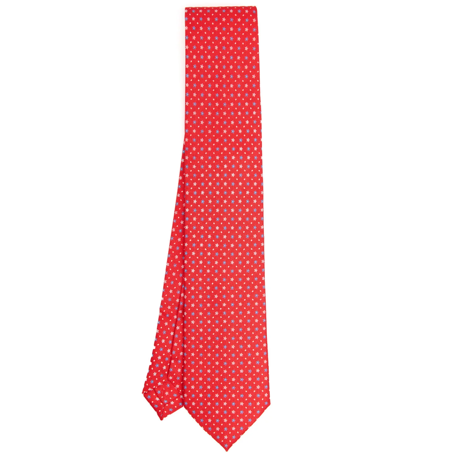 RED EXTRA LONG SARTORIAL SILK TIE - Image 2