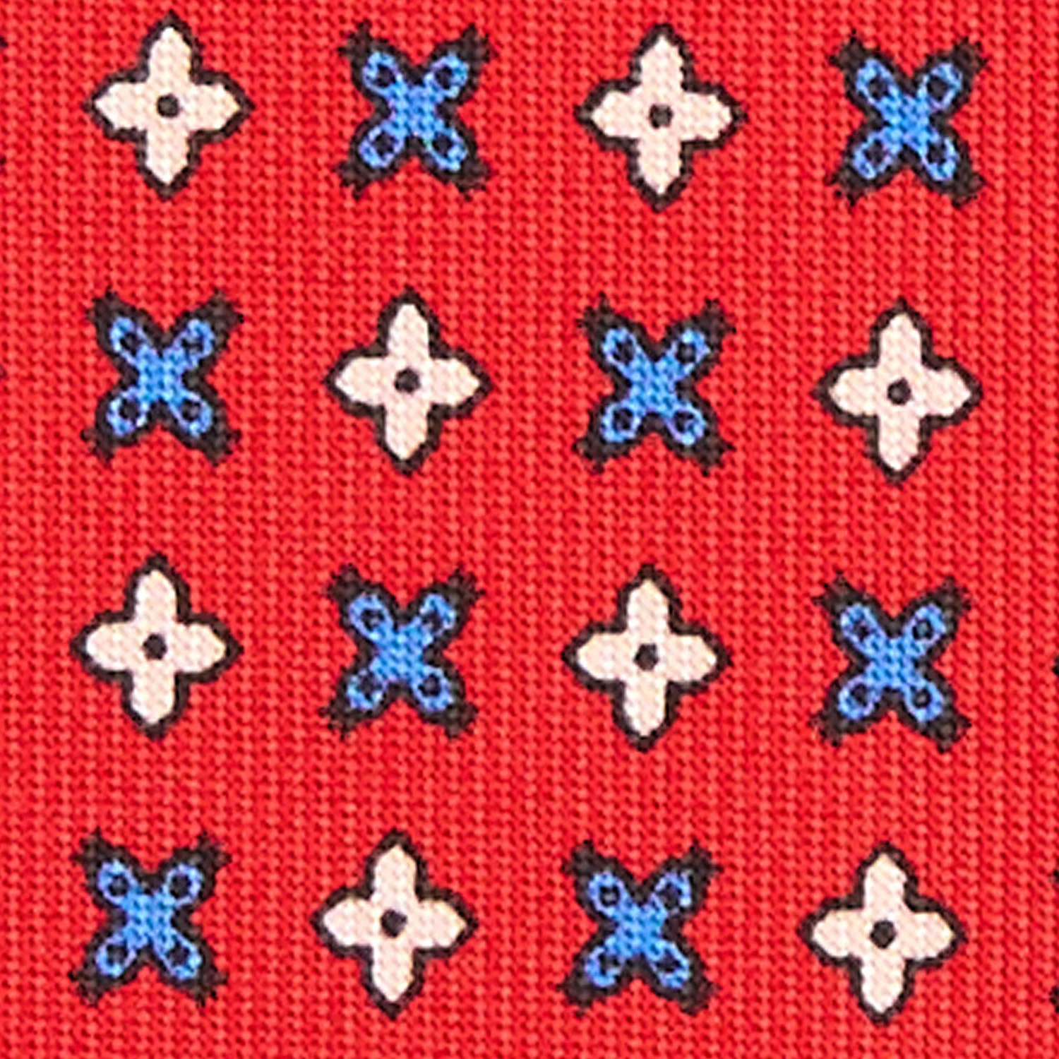 RED EXTRA LONG SARTORIAL SILK TIE - Image 5
