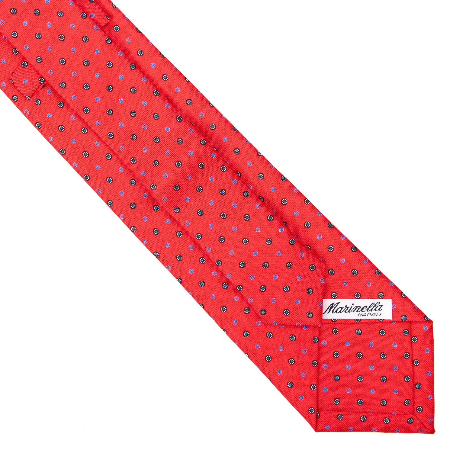 RED EXTRA LONG SARTORIAL SILK TIE - Image 4