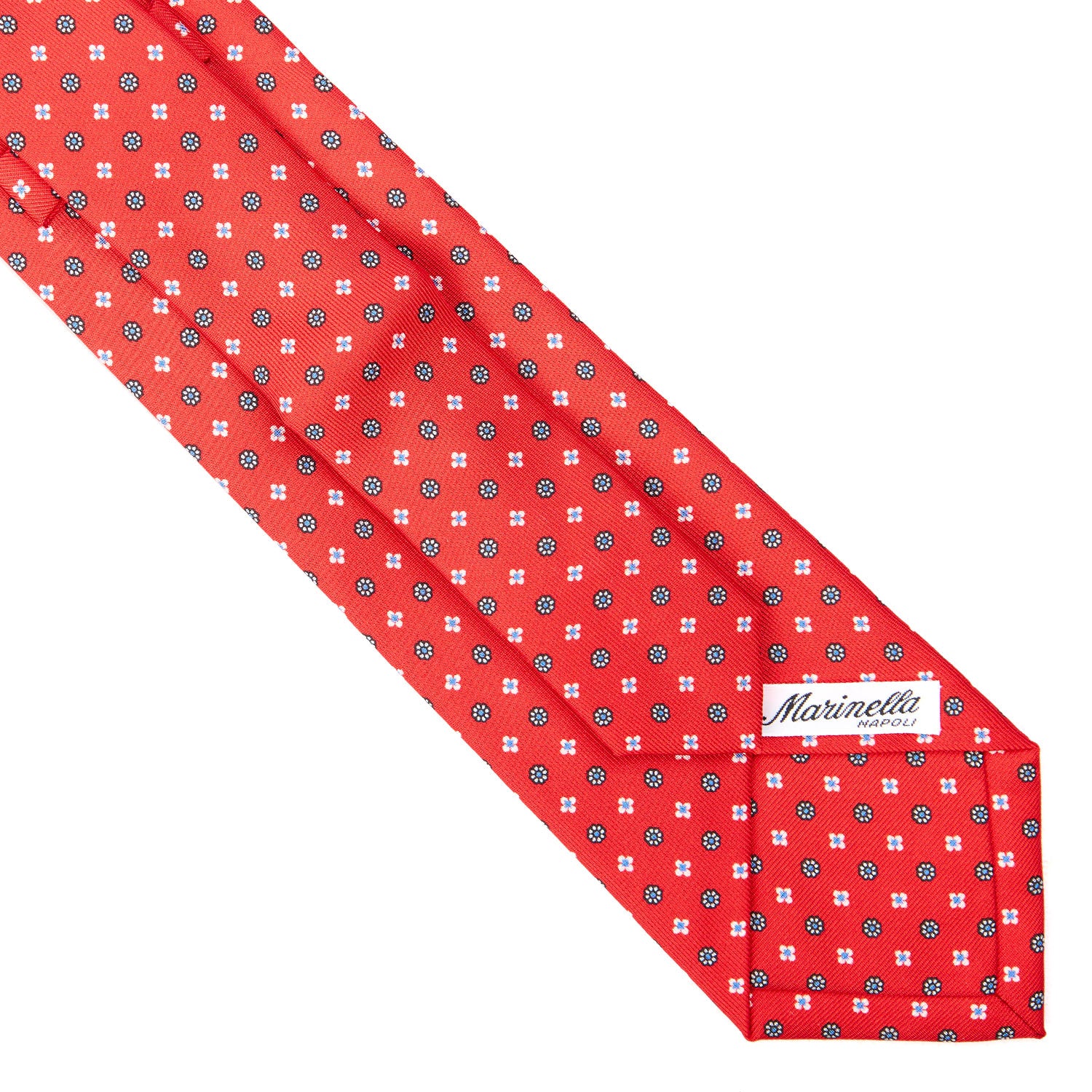 RED EXTRA LONG SARTORIAL SILK TIE - Image 4