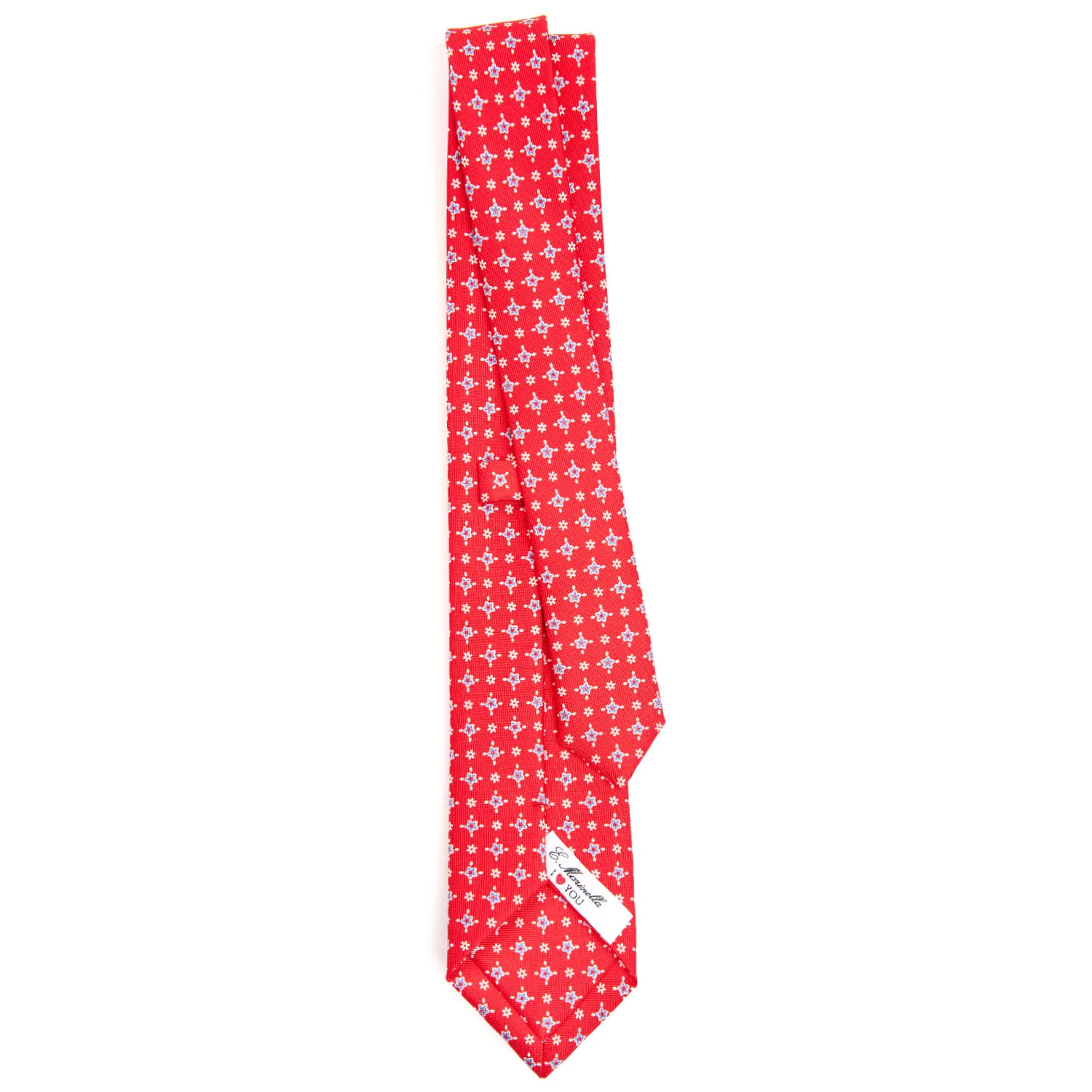 RED LADY SILK PRINTED TIE 7 CM - Image 3