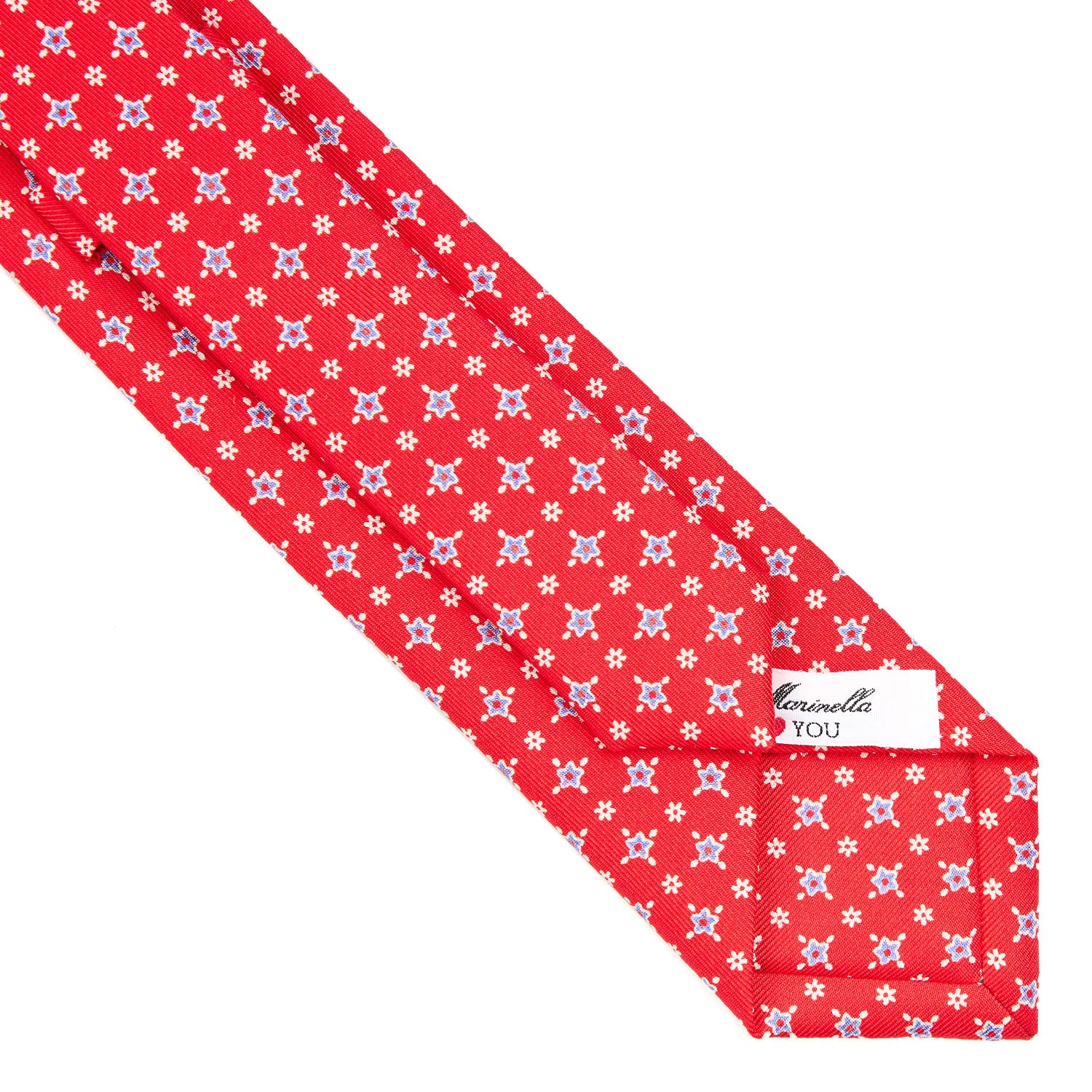 RED LADY SILK PRINTED TIE 7 CM - Image 4