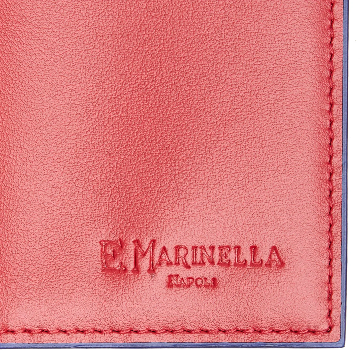 RED LEATHER FOLDING CARD HOLDER - Image 3