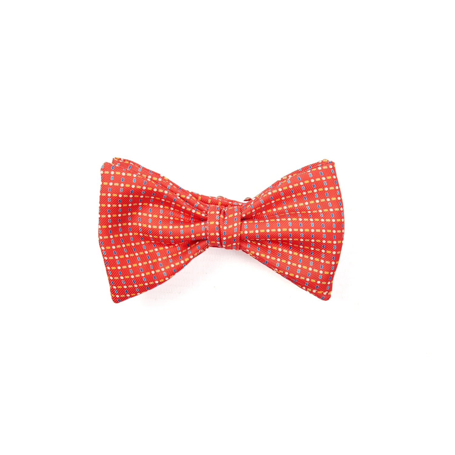 RED PRE-KNOTTED SILK BOWTIE