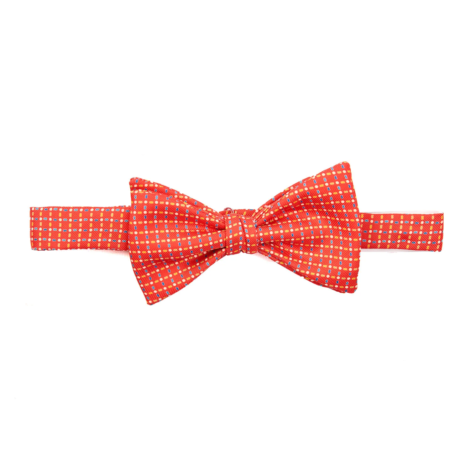 RED PRE-KNOTTED SILK BOWTIE - Image 3