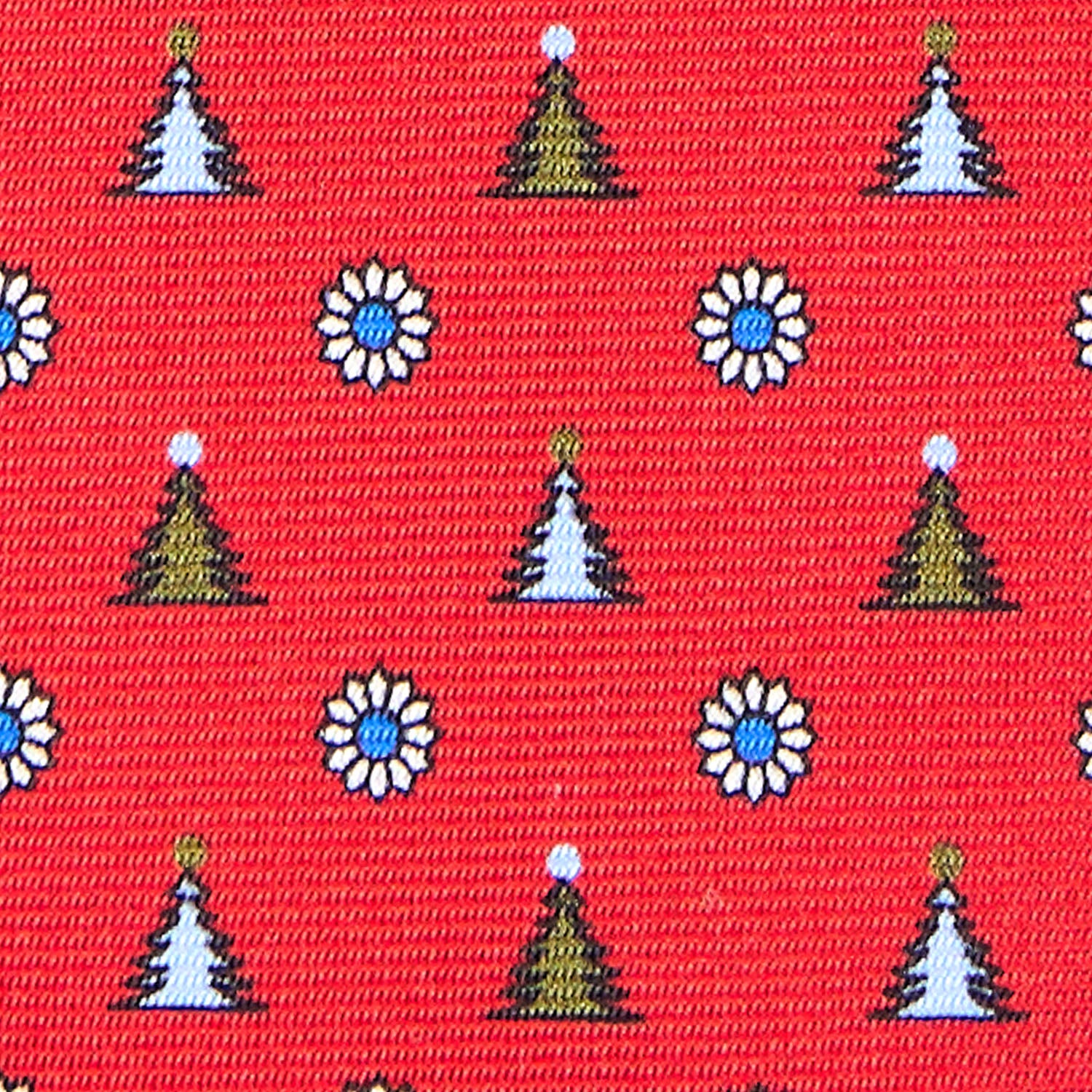 RED SARTORIAL HOLIDAY SILK TIE - Image 5