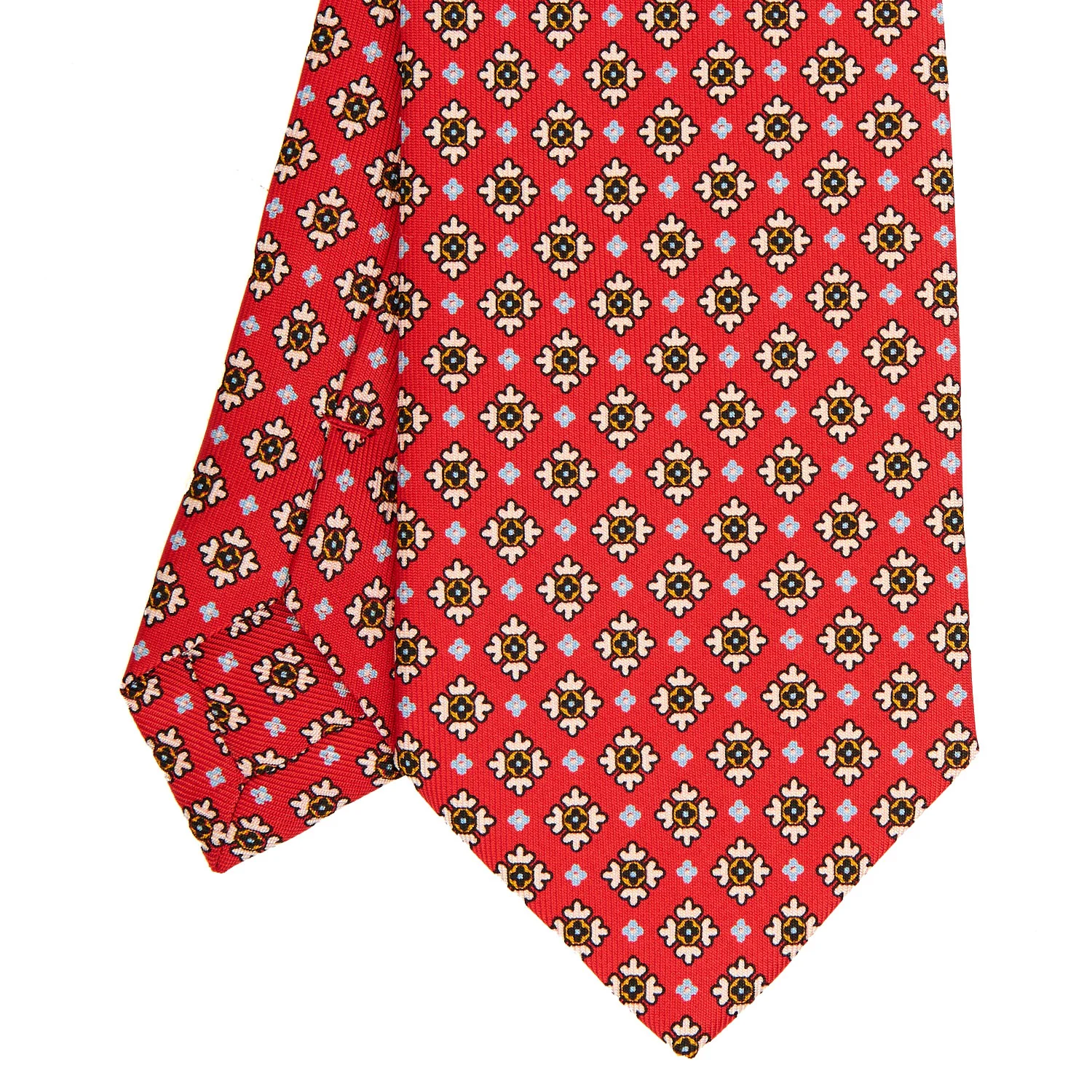 RED SARTORIAL CLASSIC SILK TIE