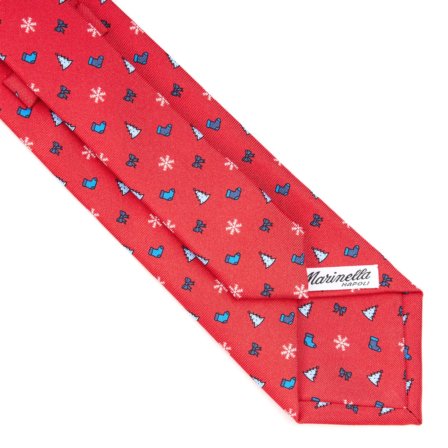RED SARTORIAL HOLIDAY SILK TIE - Image 4