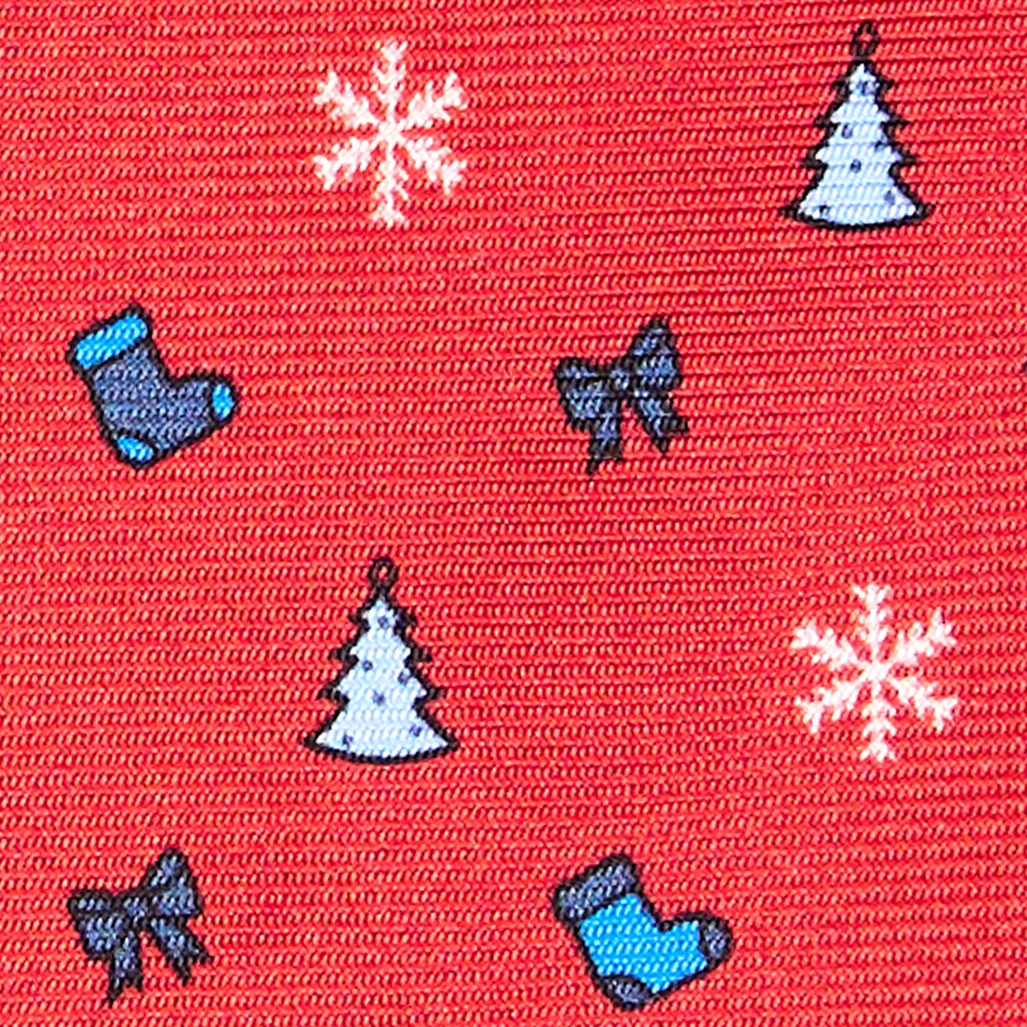 RED SARTORIAL HOLIDAY SILK TIE - Image 5