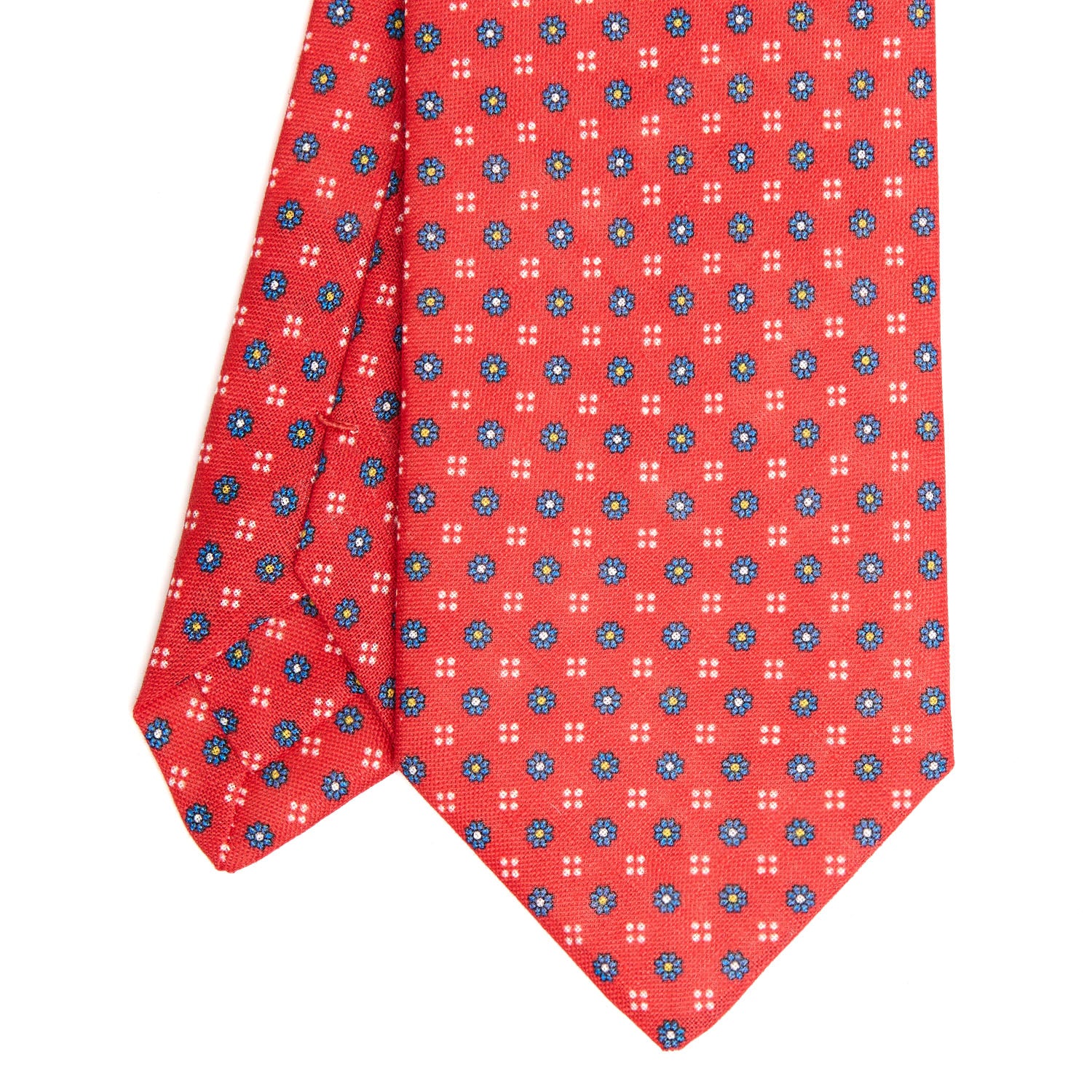 RED SARTORIAL LINEN TIE
