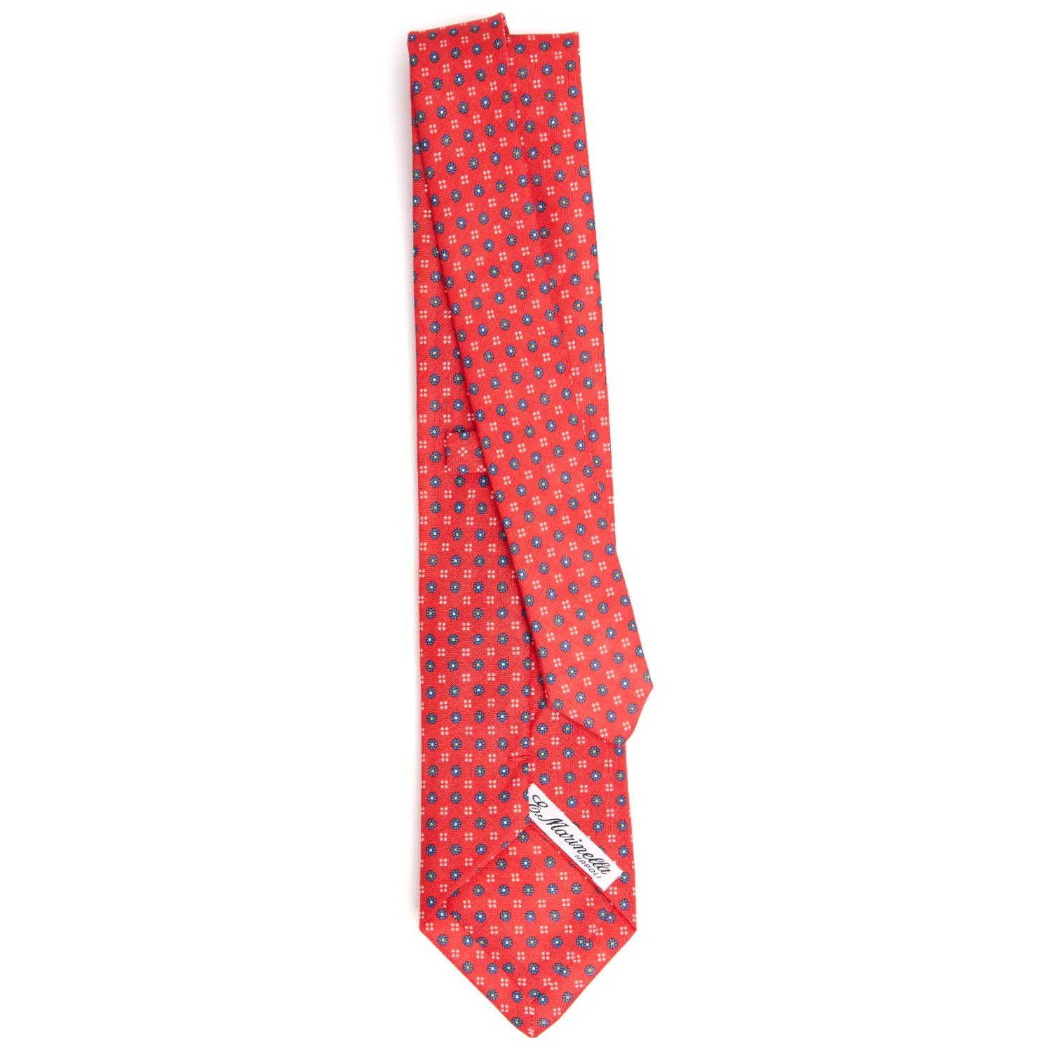 RED SARTORIAL LINEN TIE - Image 3