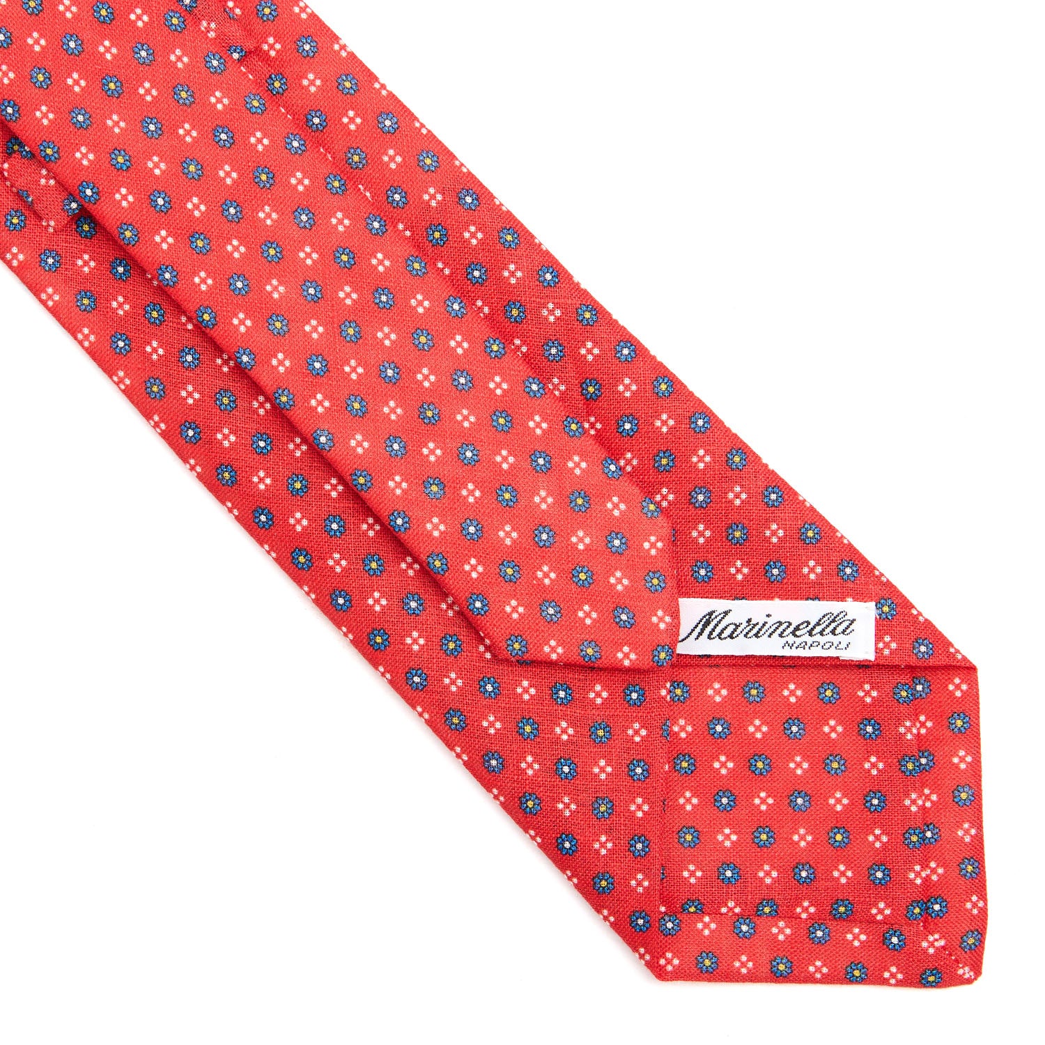 RED SARTORIAL LINEN TIE - Image 4