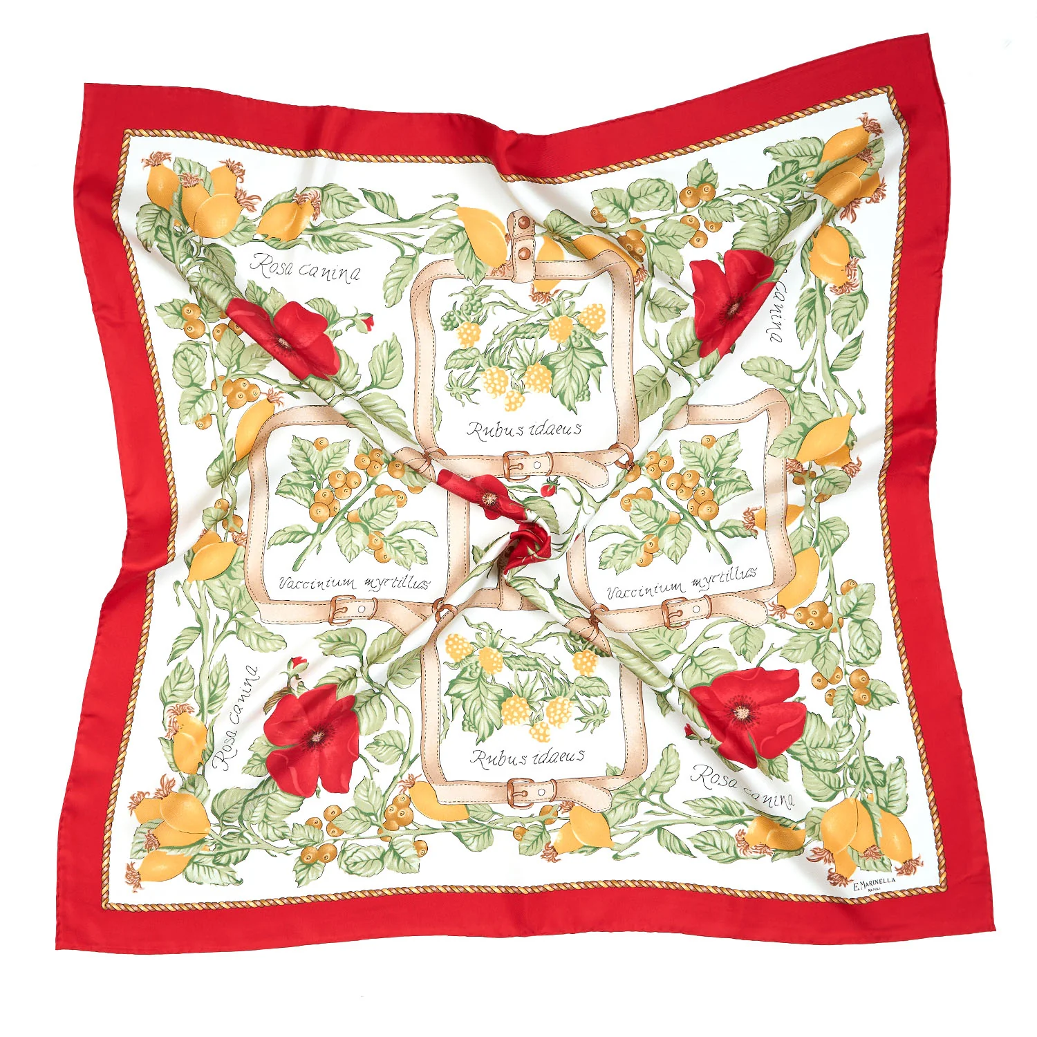 RED SILK SCARF 90 - Image 3
