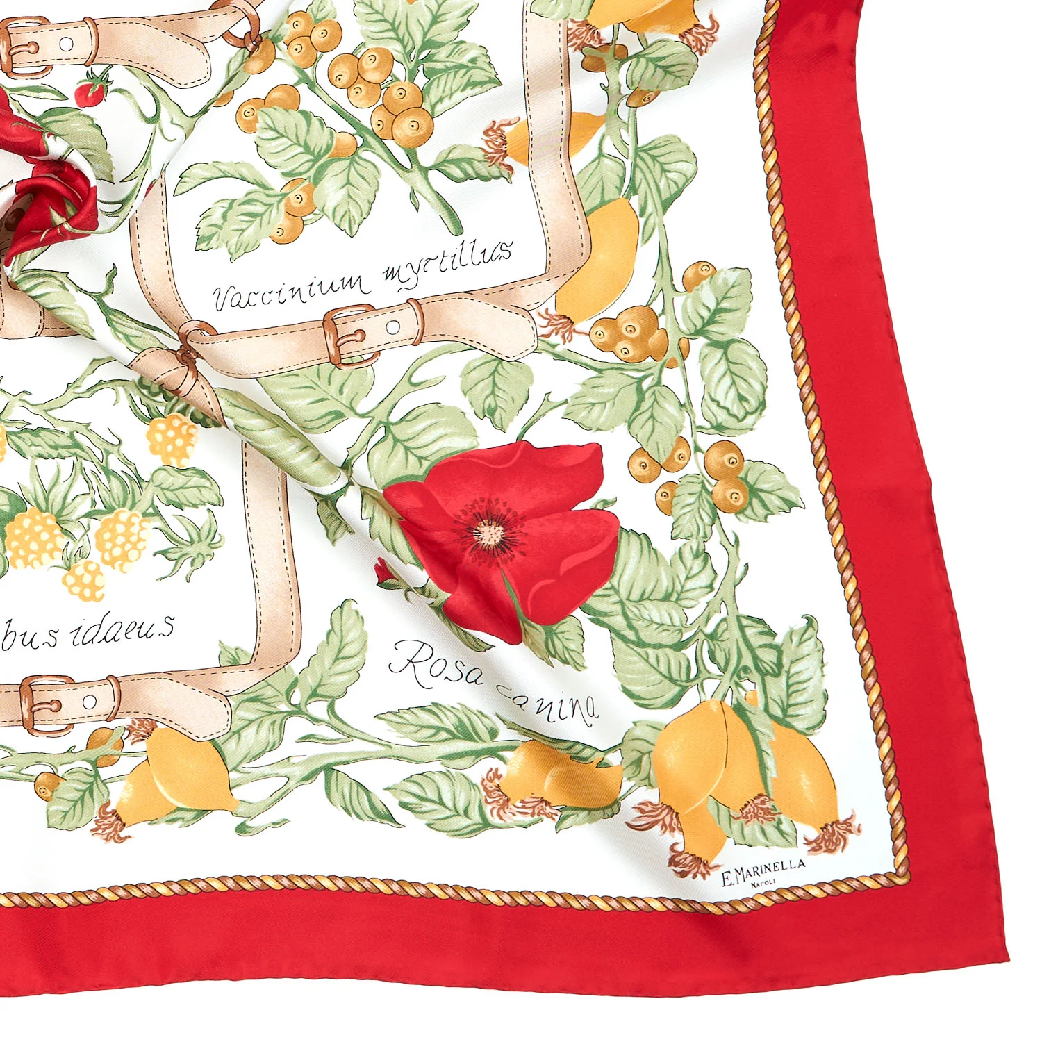 RED SILK SCARF 90 - Image 4
