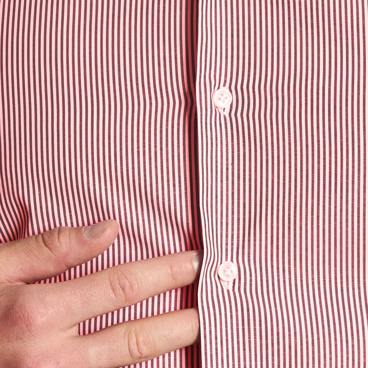 REGULAR WHITE AND BURGUNDY CLASSIC SHIRT - Image 4