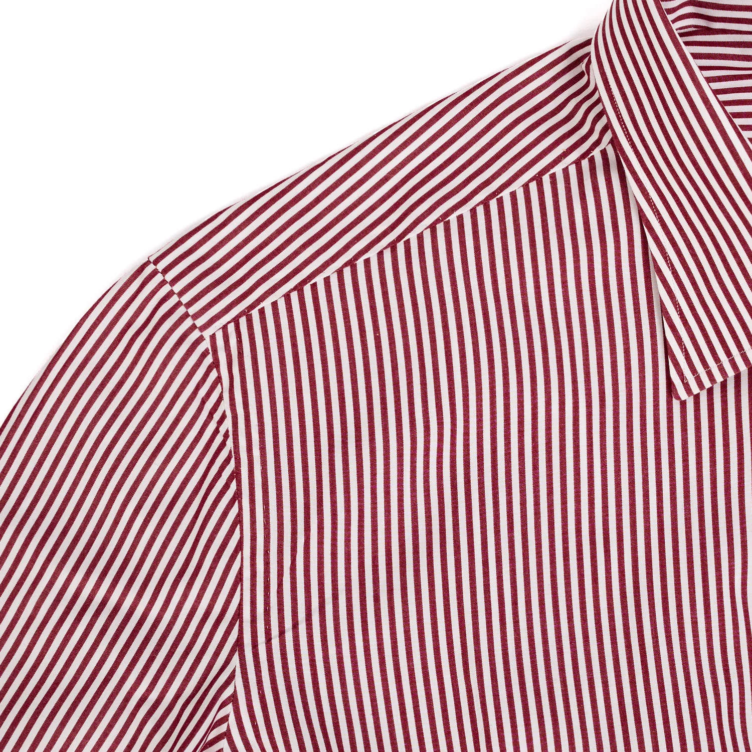 REGULAR WHITE AND BURGUNDY CLASSIC SHIRT - Image 6