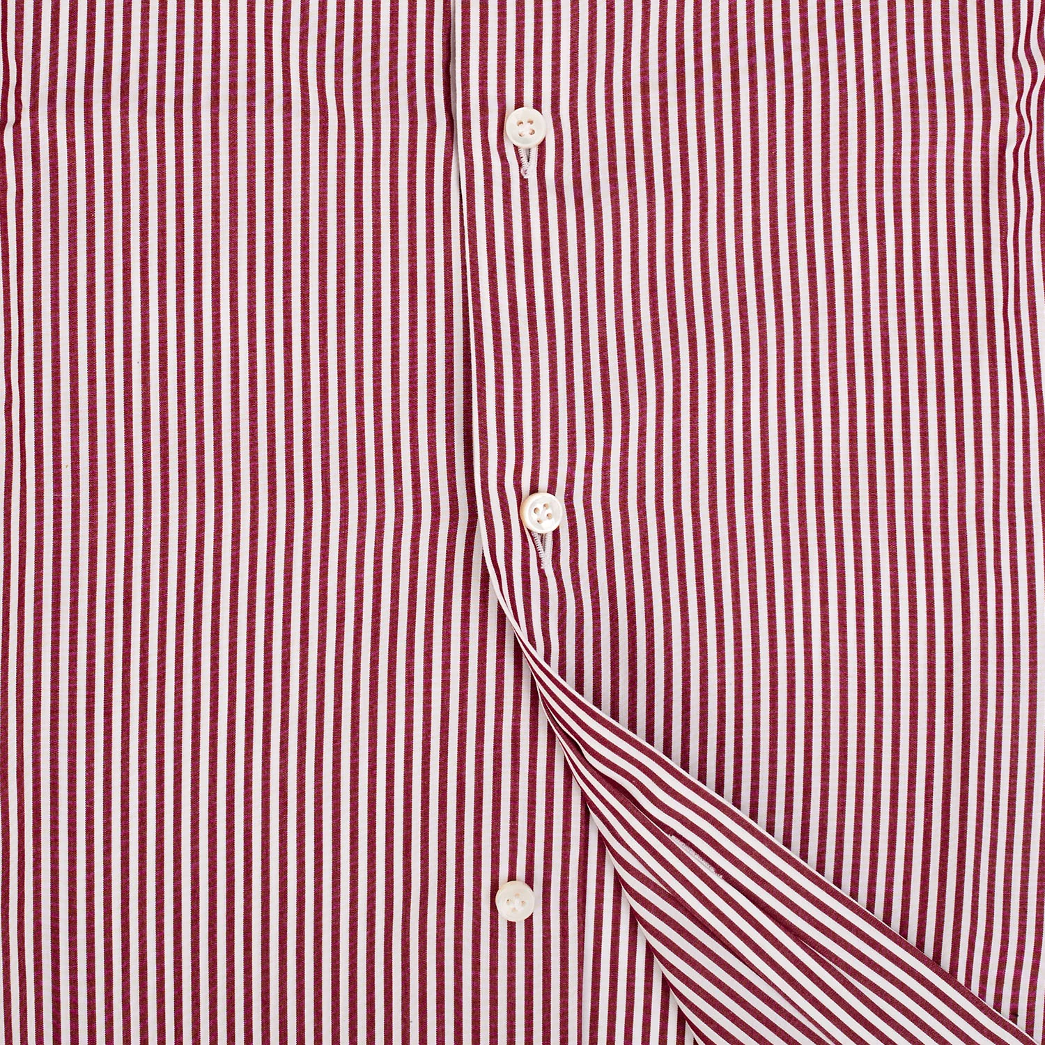 REGULAR WHITE AND BURGUNDY CLASSIC SHIRT - Image 7