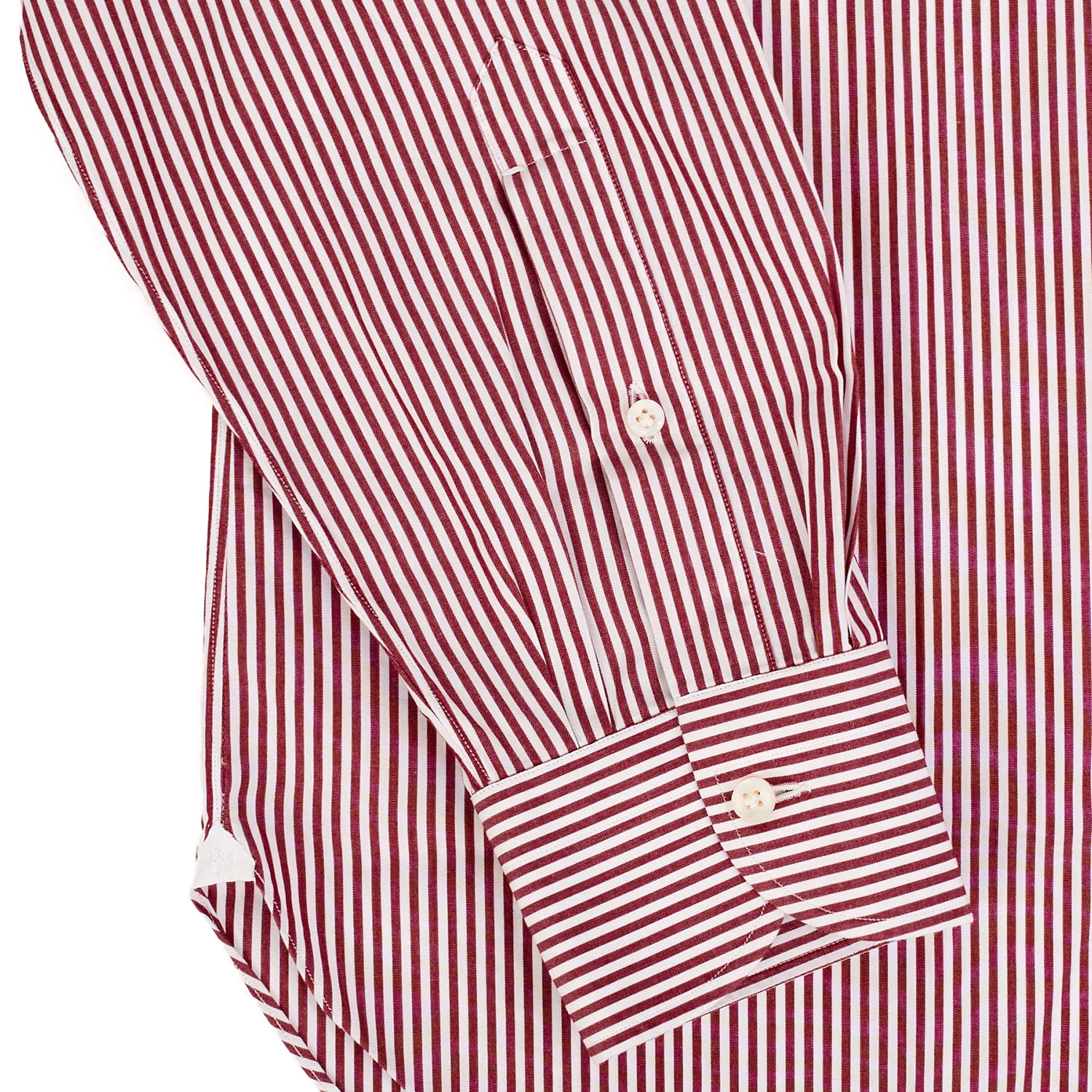 REGULAR WHITE AND BURGUNDY CLASSIC SHIRT - Image 8