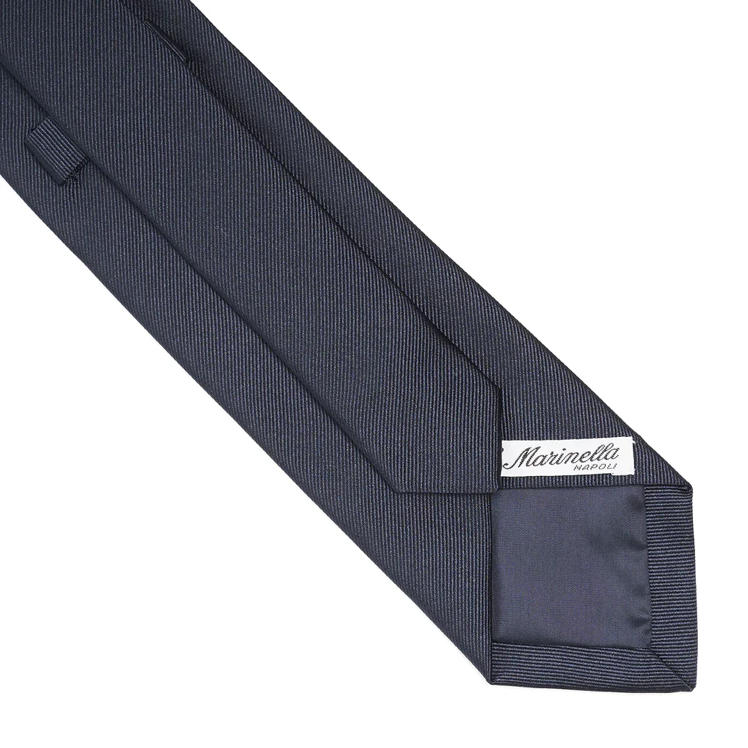 BLUE JACQUARD SILK TIE - Image 4