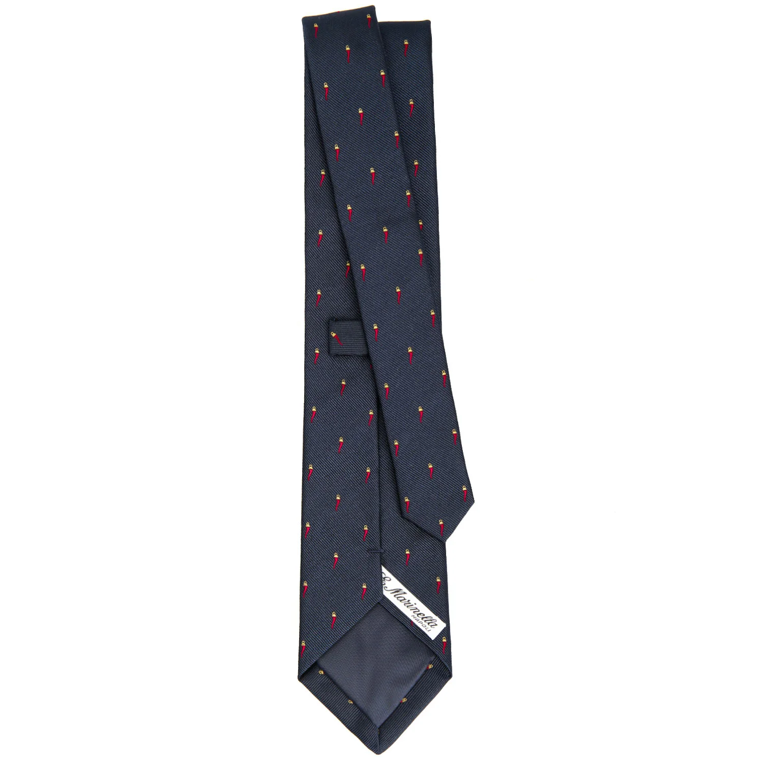 BLUE JACQUARD SILK TIE - Image 3