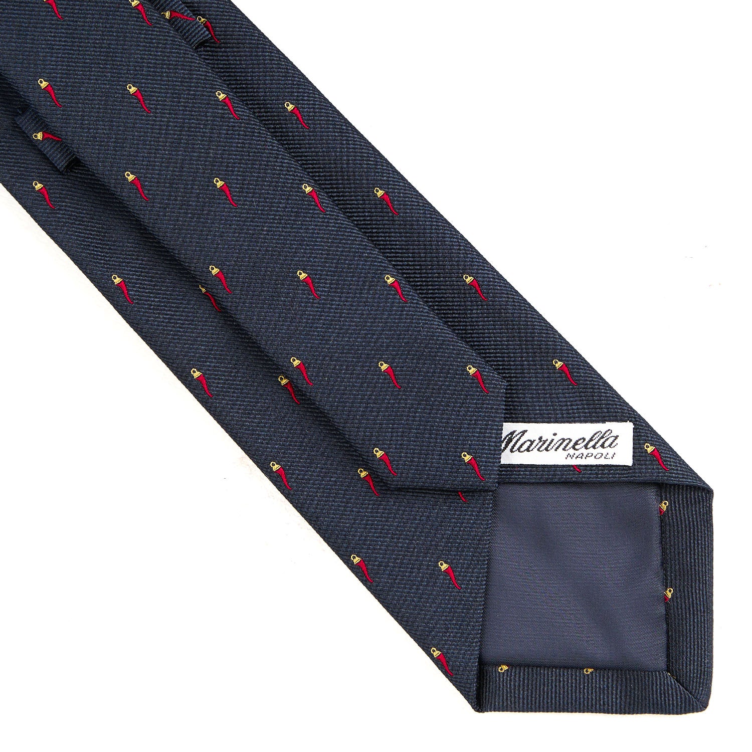 BLUE JACQUARD SILK TIE - Image 4