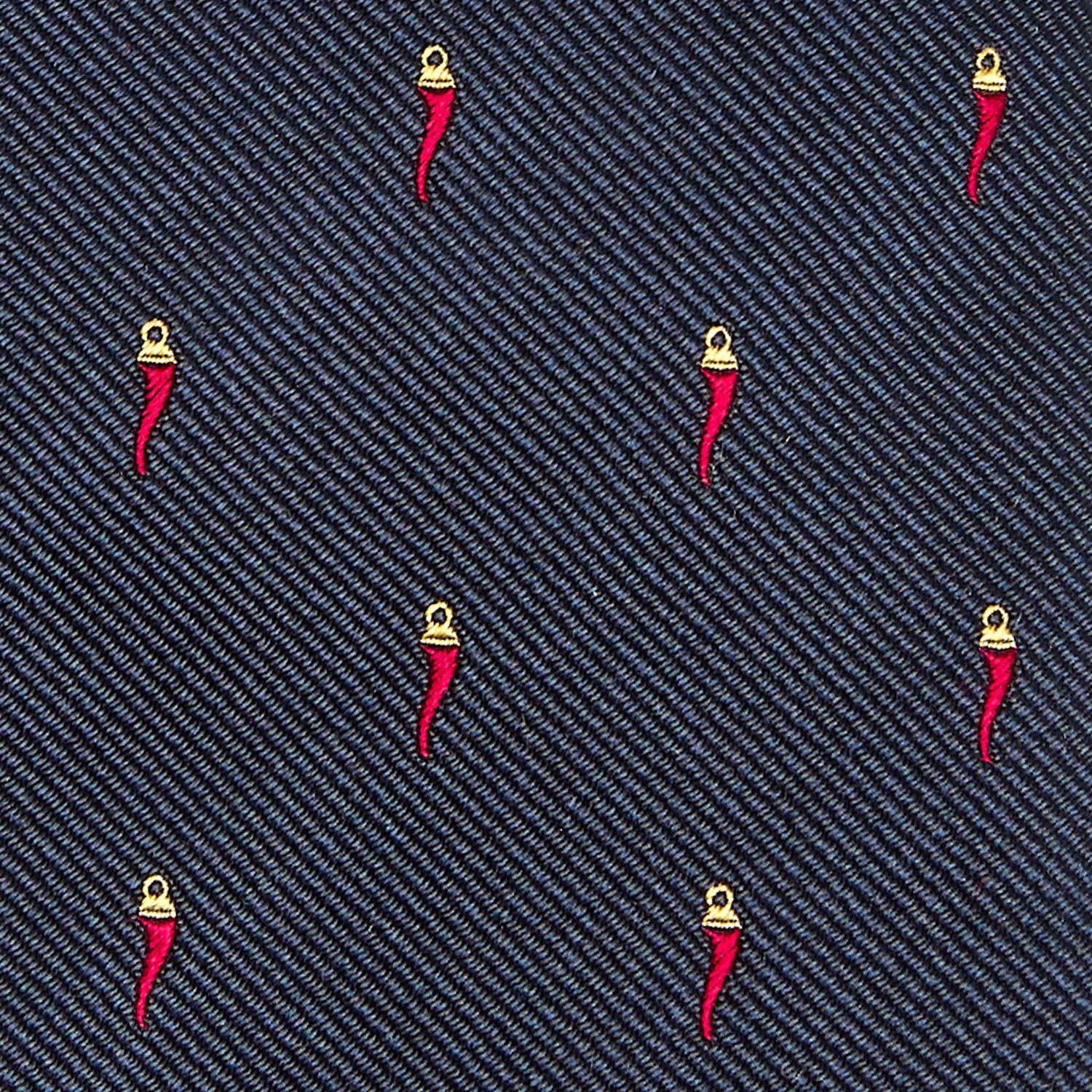 BLUE JACQUARD SILK TIE - Image 5
