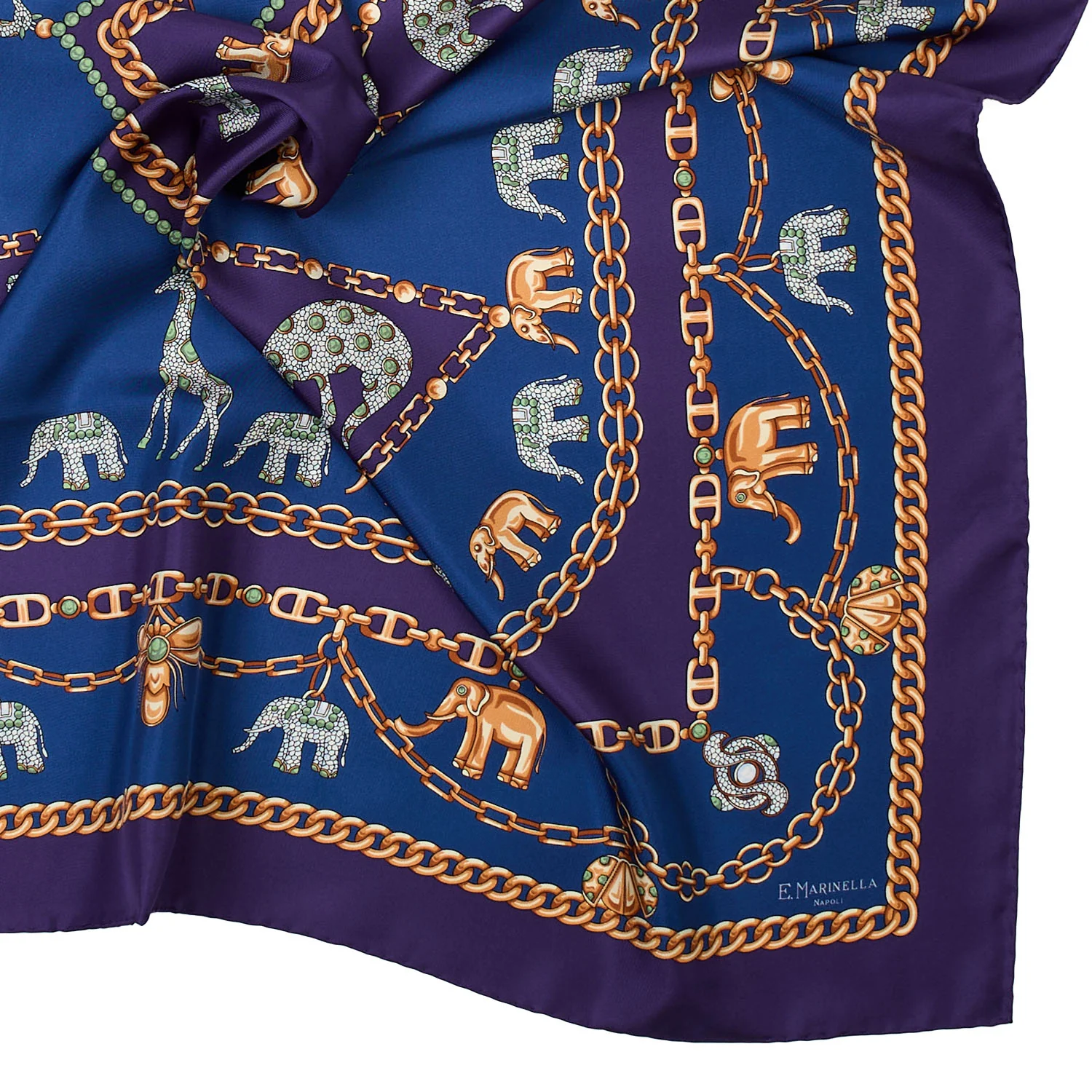 VIOLET SILK SCARF 90 - Image 4