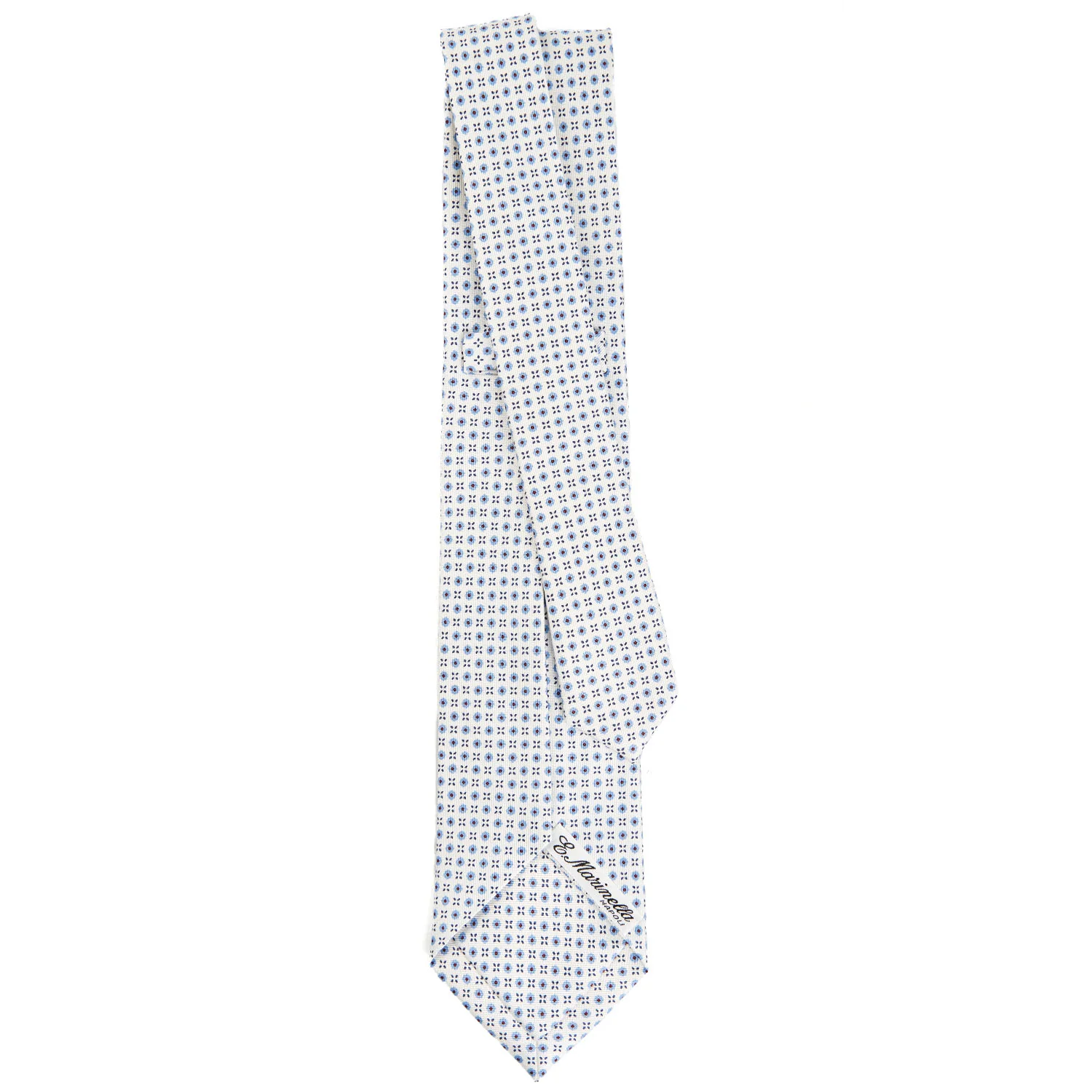WHITE 5 FOLD SARTORIAL SILK TIE - Image 3