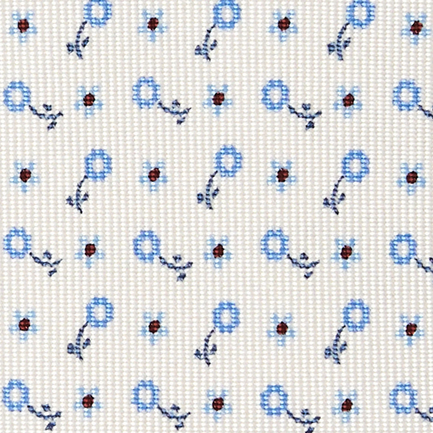WHITE 5 FOLD SARTORIAL SILK TIE - Image 4