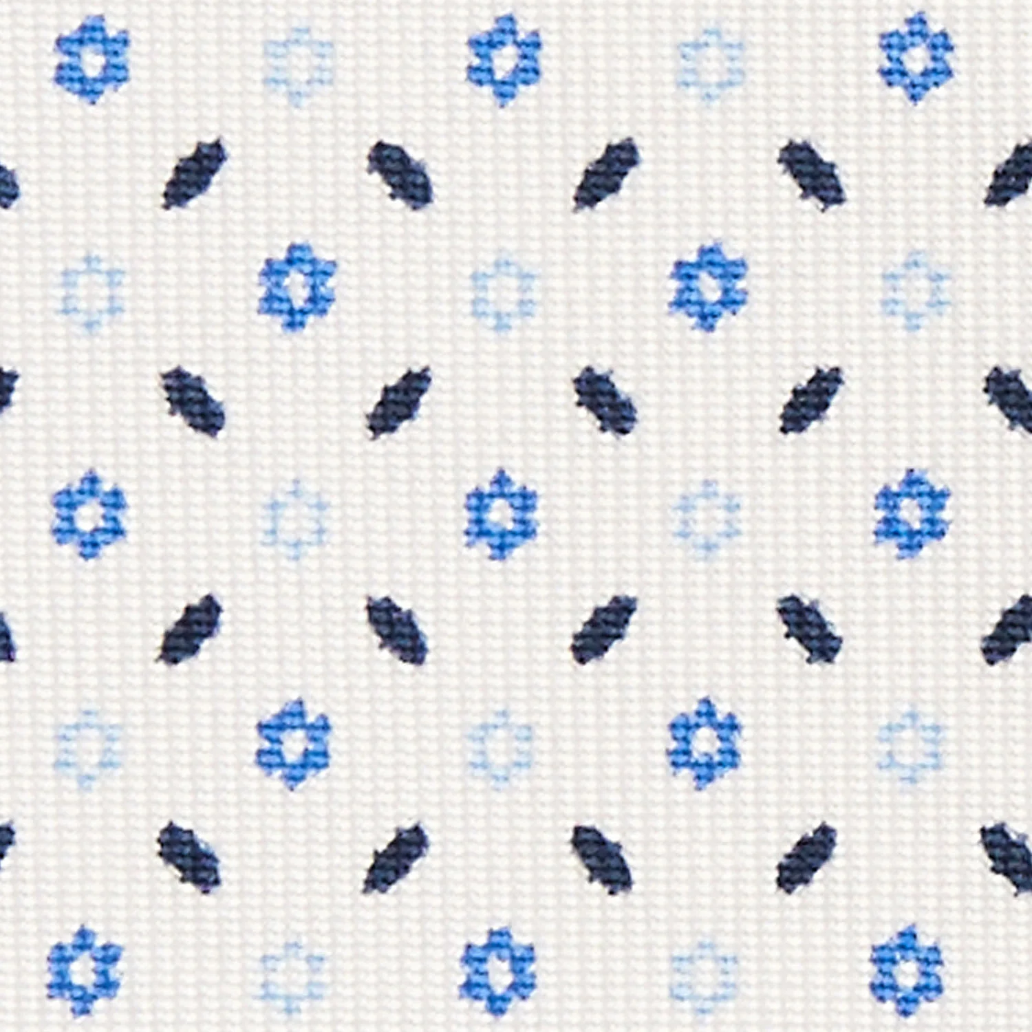 WHITE 5 FOLD SARTORIAL SILK TIE - Image 4
