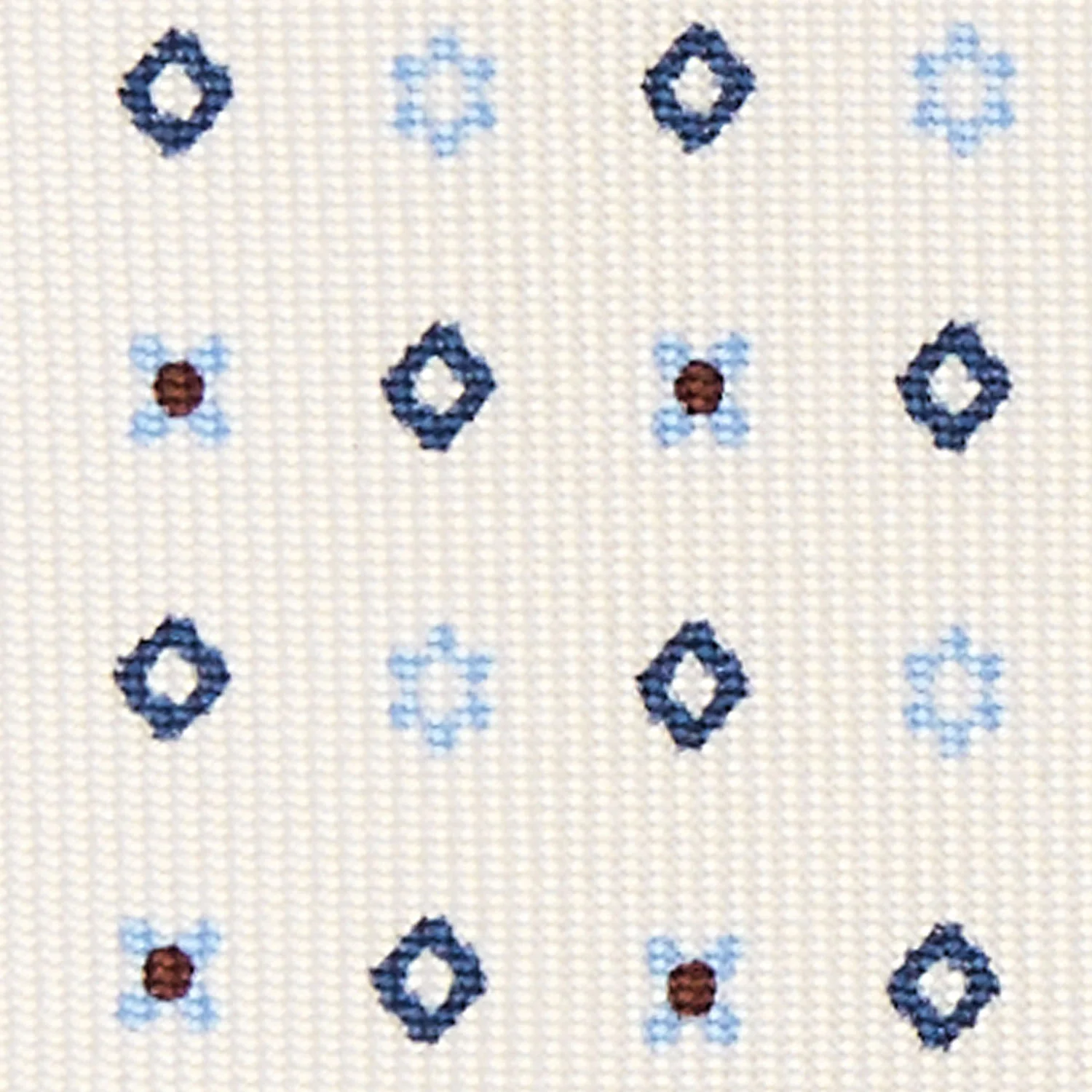 WHITE 7 FOLD SARTORIAL SILK TIE - Image 4