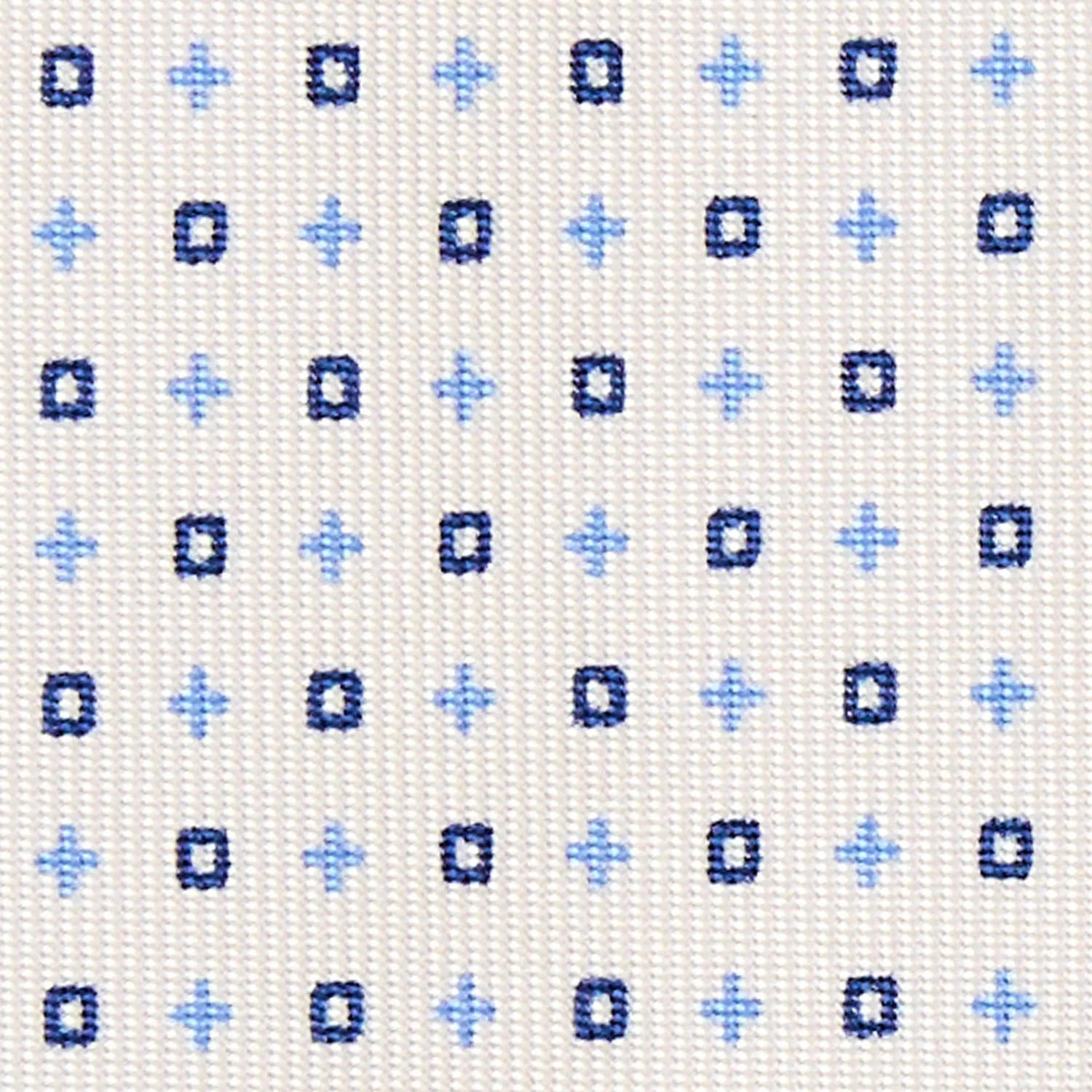 WHITE 9 FOLD SARTORIAL SILK TIE - Image 4