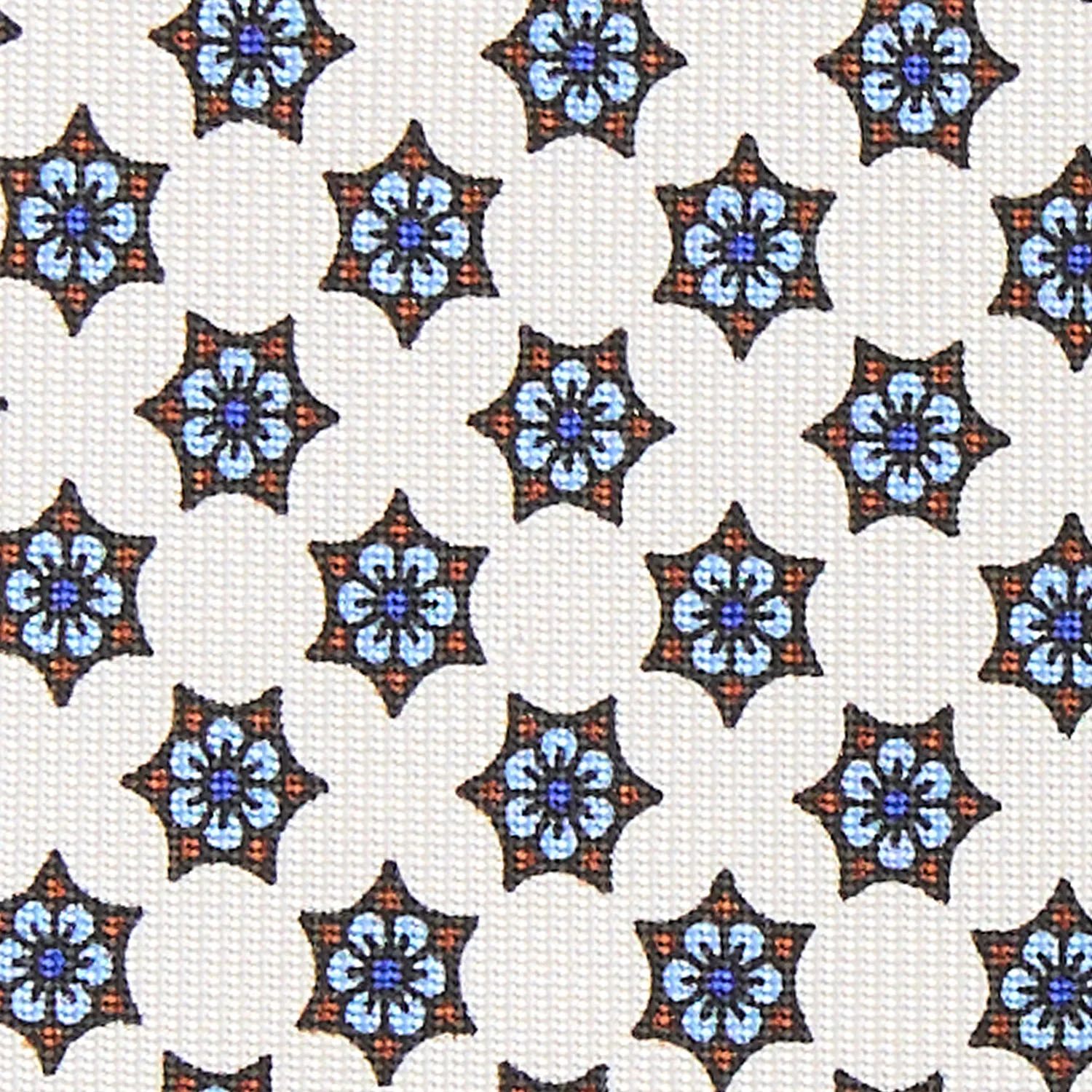 WHITE 9 FOLD SARTORIAL SILK TIE - Image 4