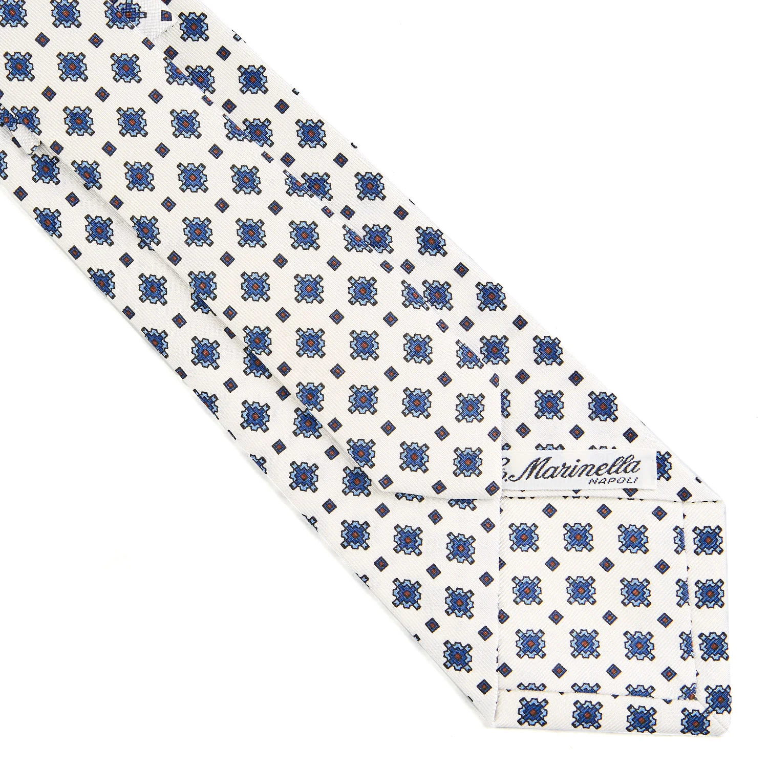 WHITE CLASSIC SILK TIE - Image 4