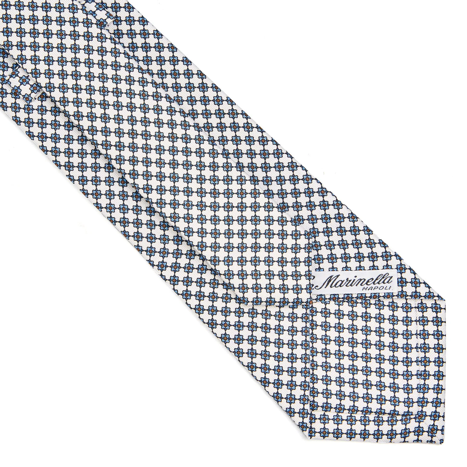 WHITE CLASSIC SILK TIE - Image 4