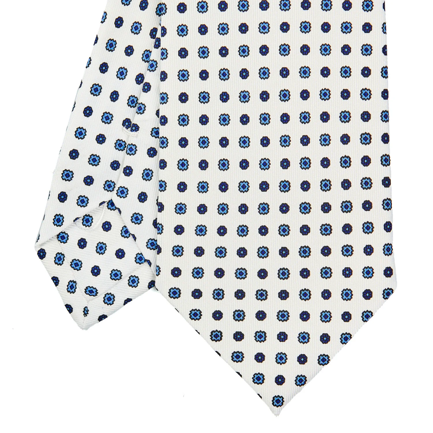 WHITE SARTORIAL CLASSIC SILK TIE