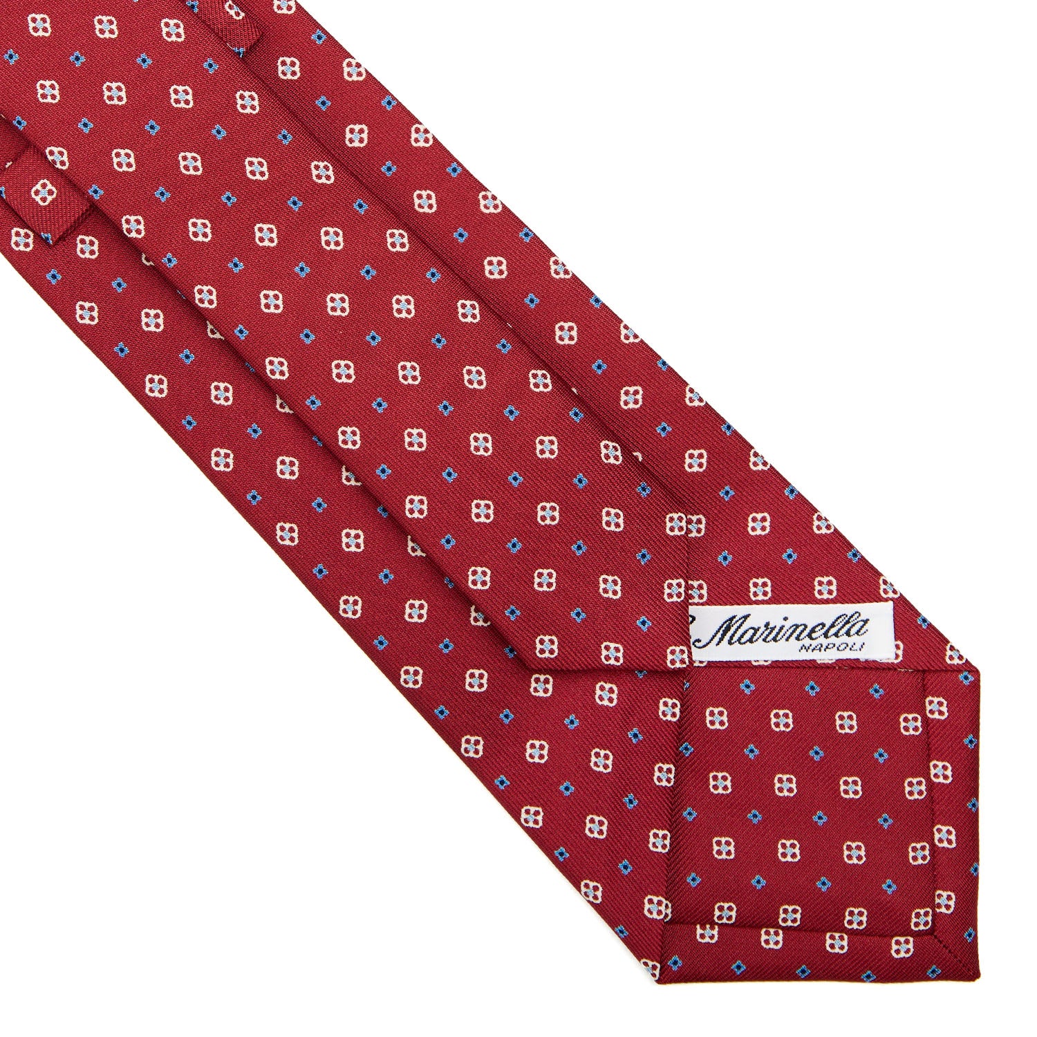 BURGUNDY CLASSIC SILK TIE - Image 4