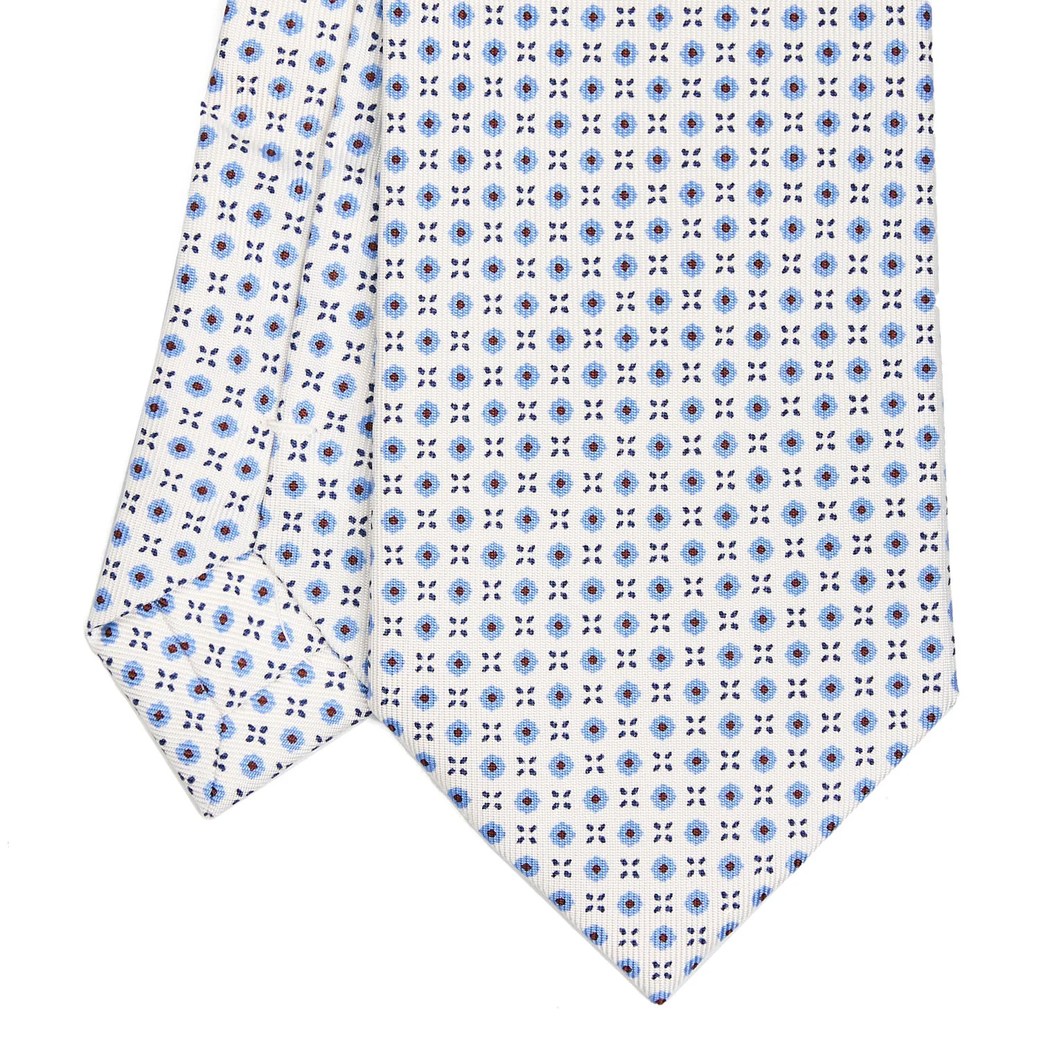 WHITE EXTRA LONG SARTORIAL SILK TIE