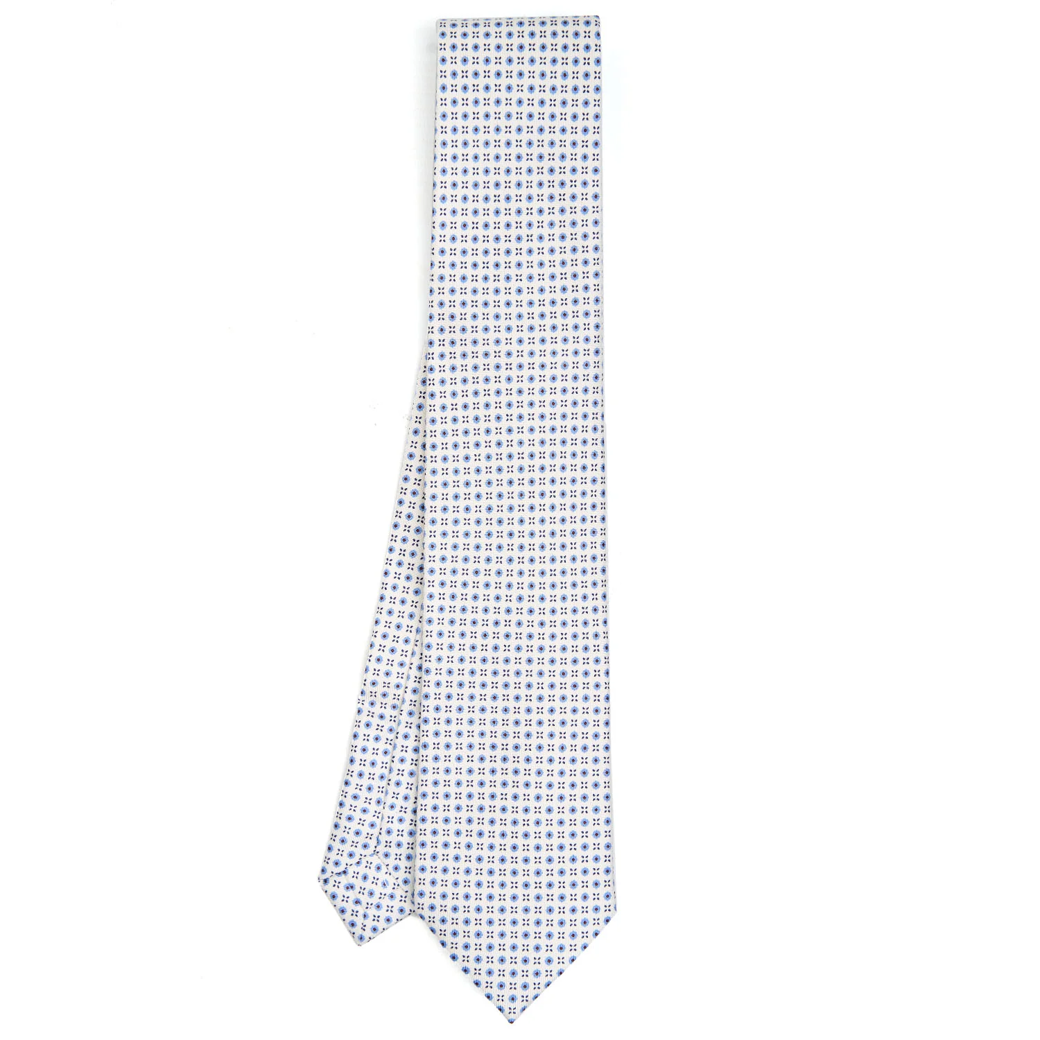WHITE EXTRA LONG SARTORIAL SILK TIE - Image 2