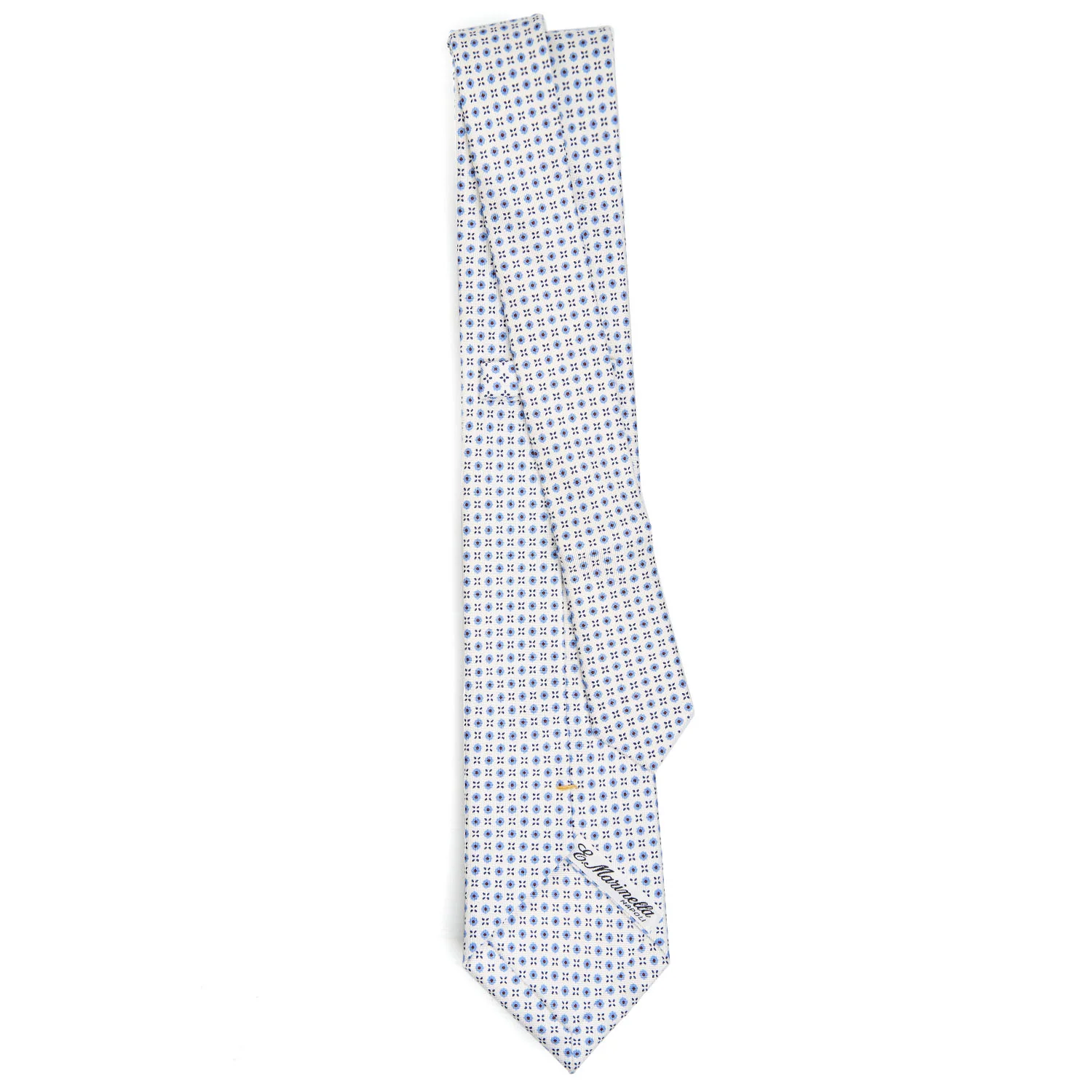WHITE EXTRA LONG SARTORIAL SILK TIE - Image 3
