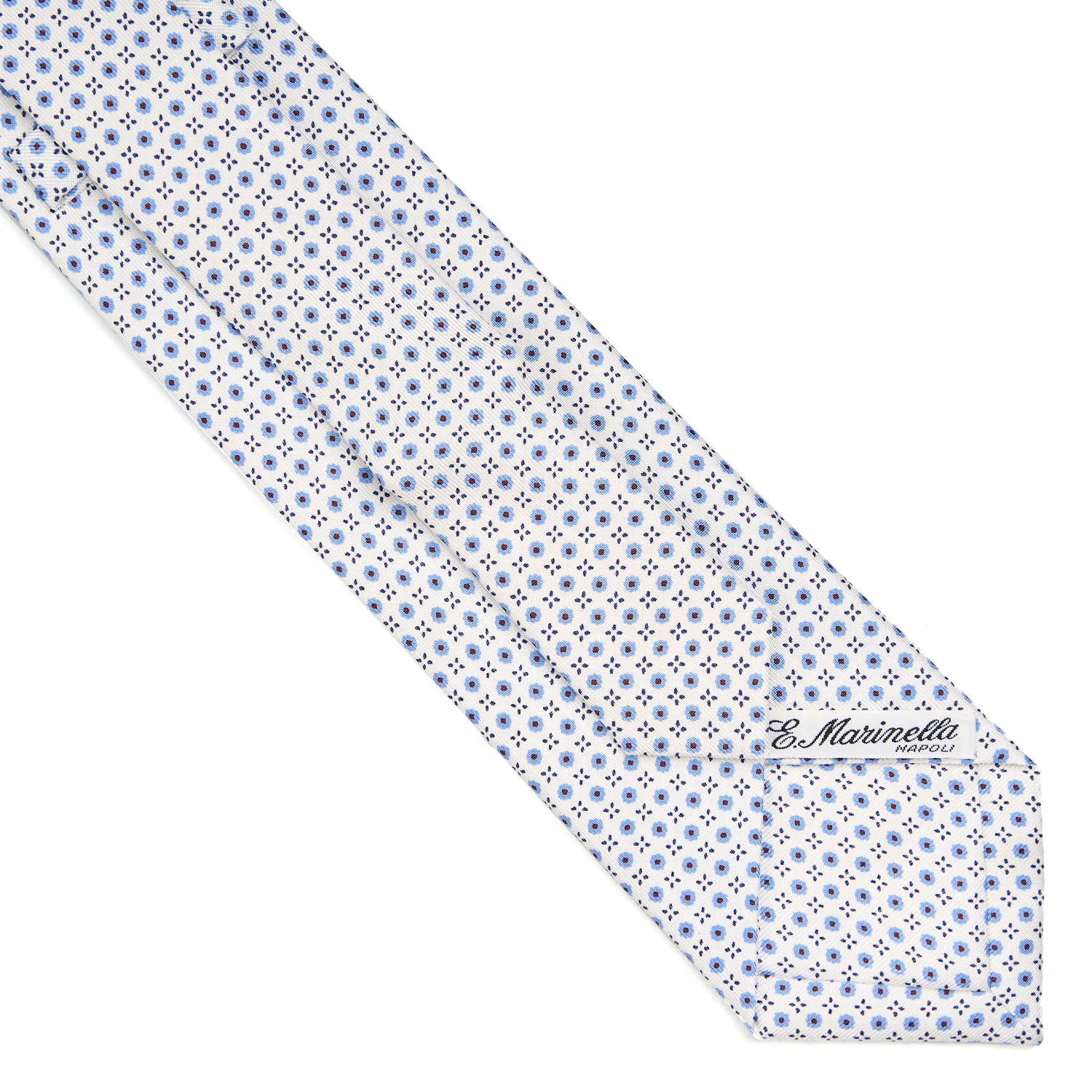 WHITE EXTRA LONG SARTORIAL SILK TIE - Image 4