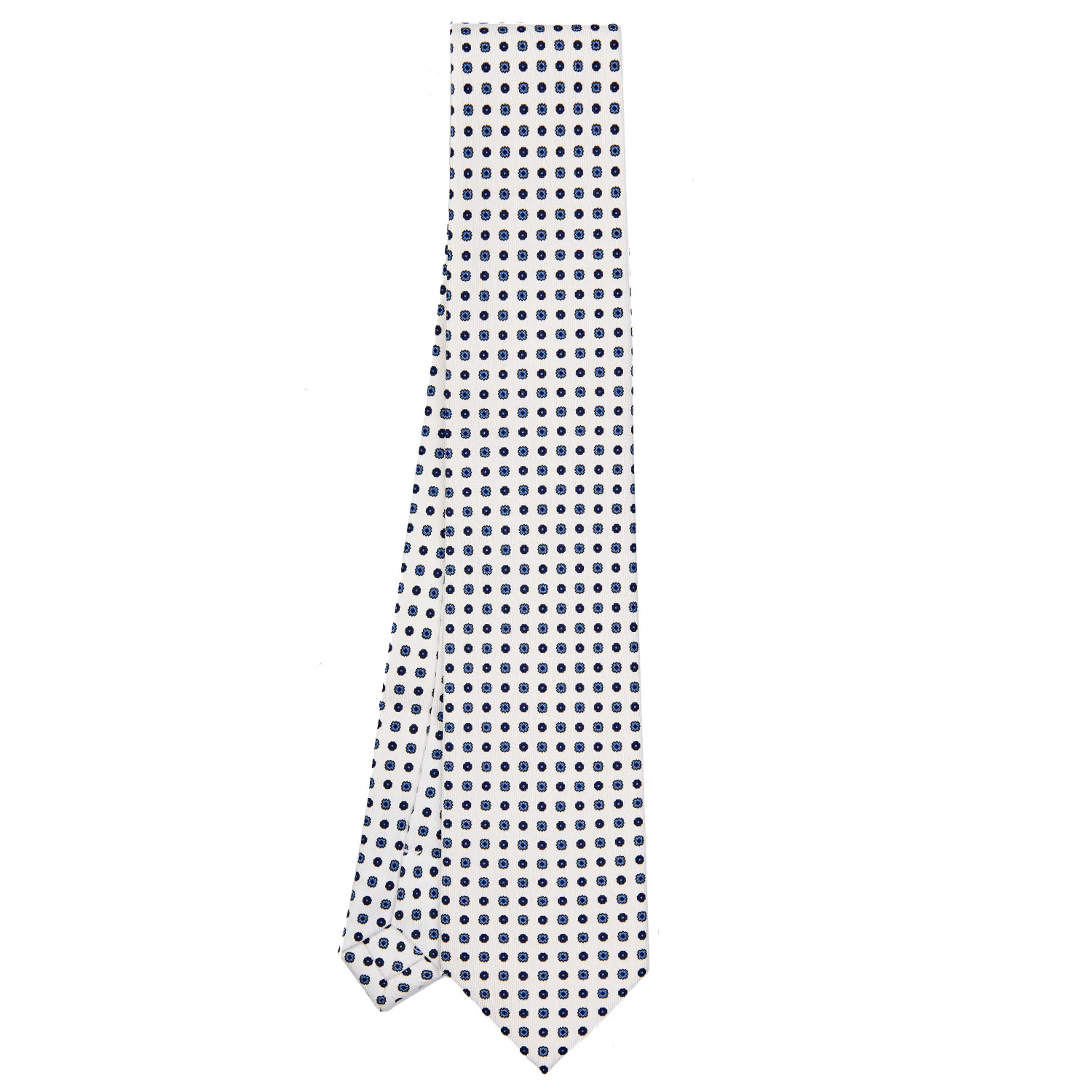 WHITE EXTRA LONG SARTORIAL SILK TIE - Image 2