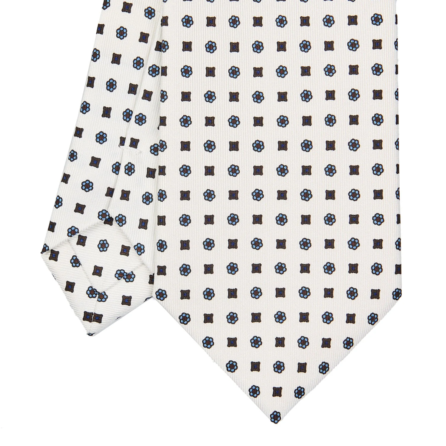 WHITE EXTRA LONG SARTORIAL SILK TIE
