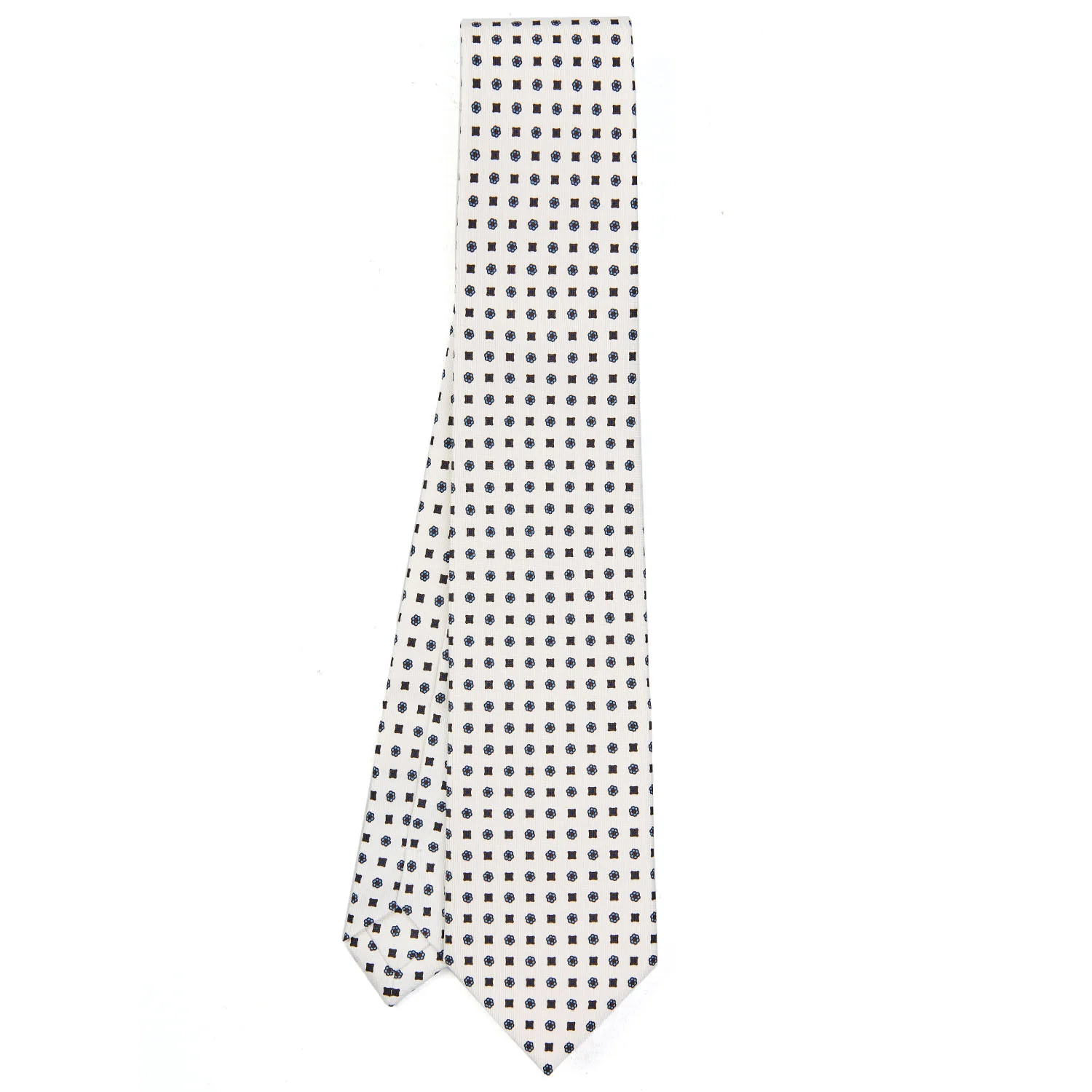 WHITE EXTRA LONG SARTORIAL SILK TIE - Image 2