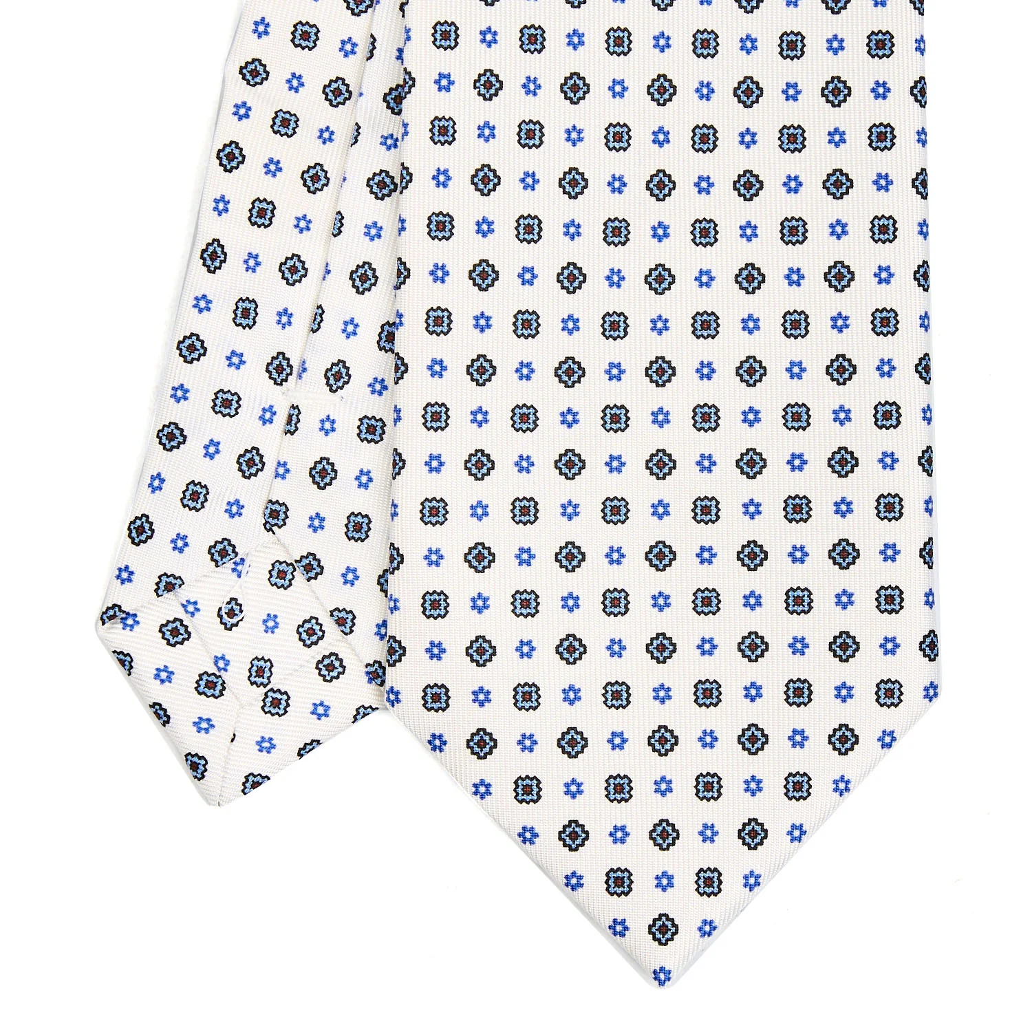 WHITE EXTRA LONG SARTORIAL SILK TIE