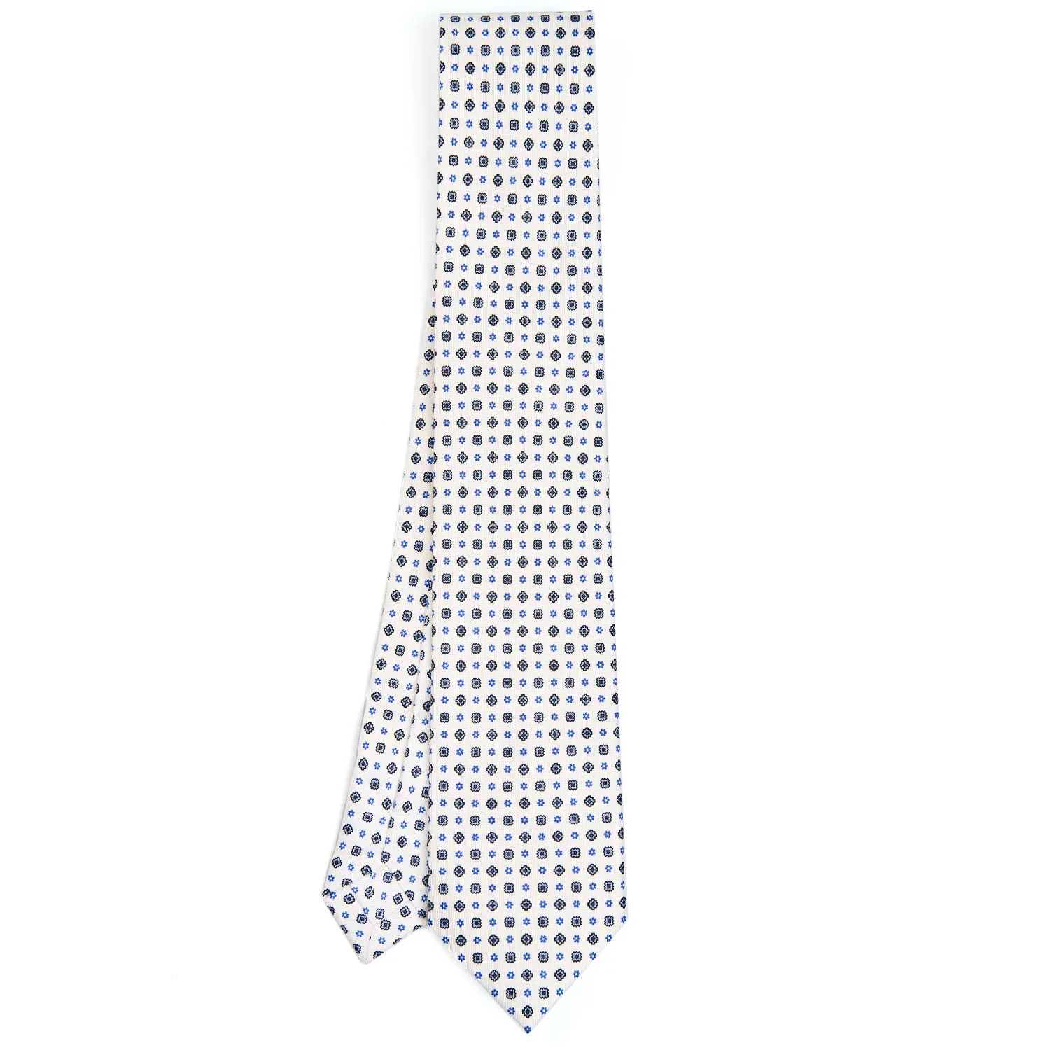 WHITE EXTRA LONG SARTORIAL SILK TIE - Image 2