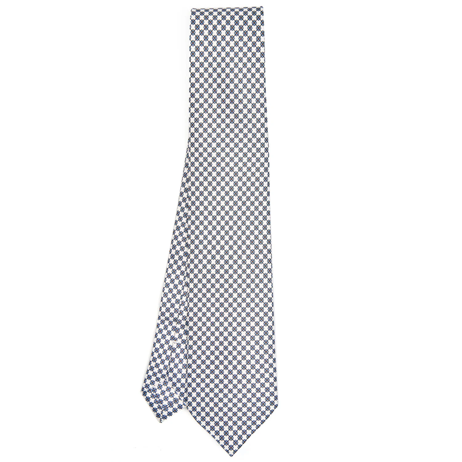 WHITE EXTRA LONG SARTORIAL SILK TIE - Image 2
