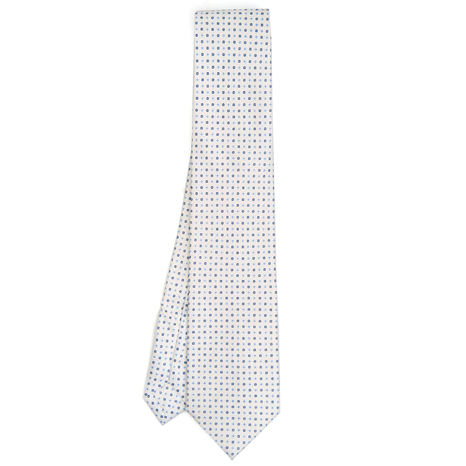 WHITE EXTRA LONG SARTORIAL SILK TIE - Image 2